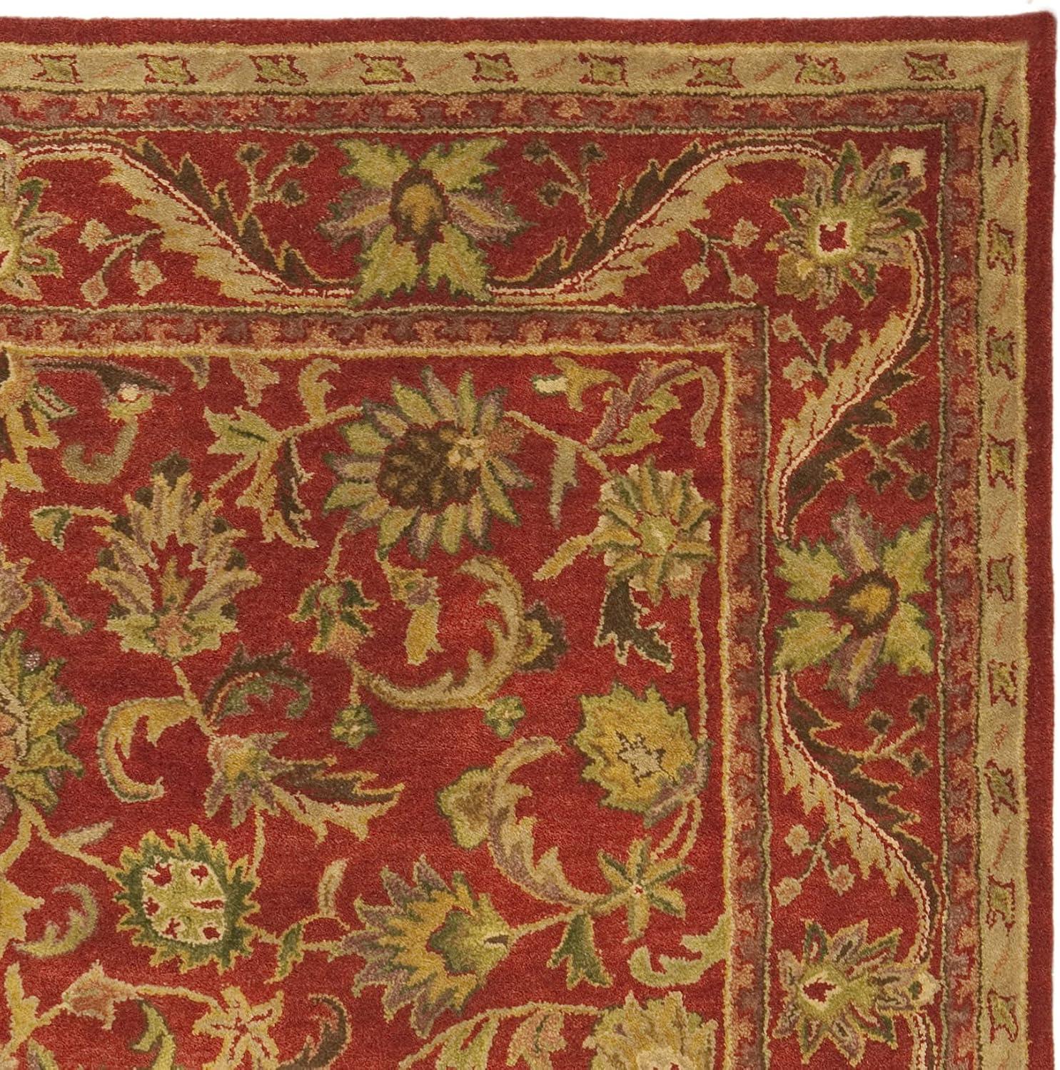 Antiquity AT52 Hand Tufted Indoor Area Rug - Red/Red - 7'6"x9'6" - Safavieh