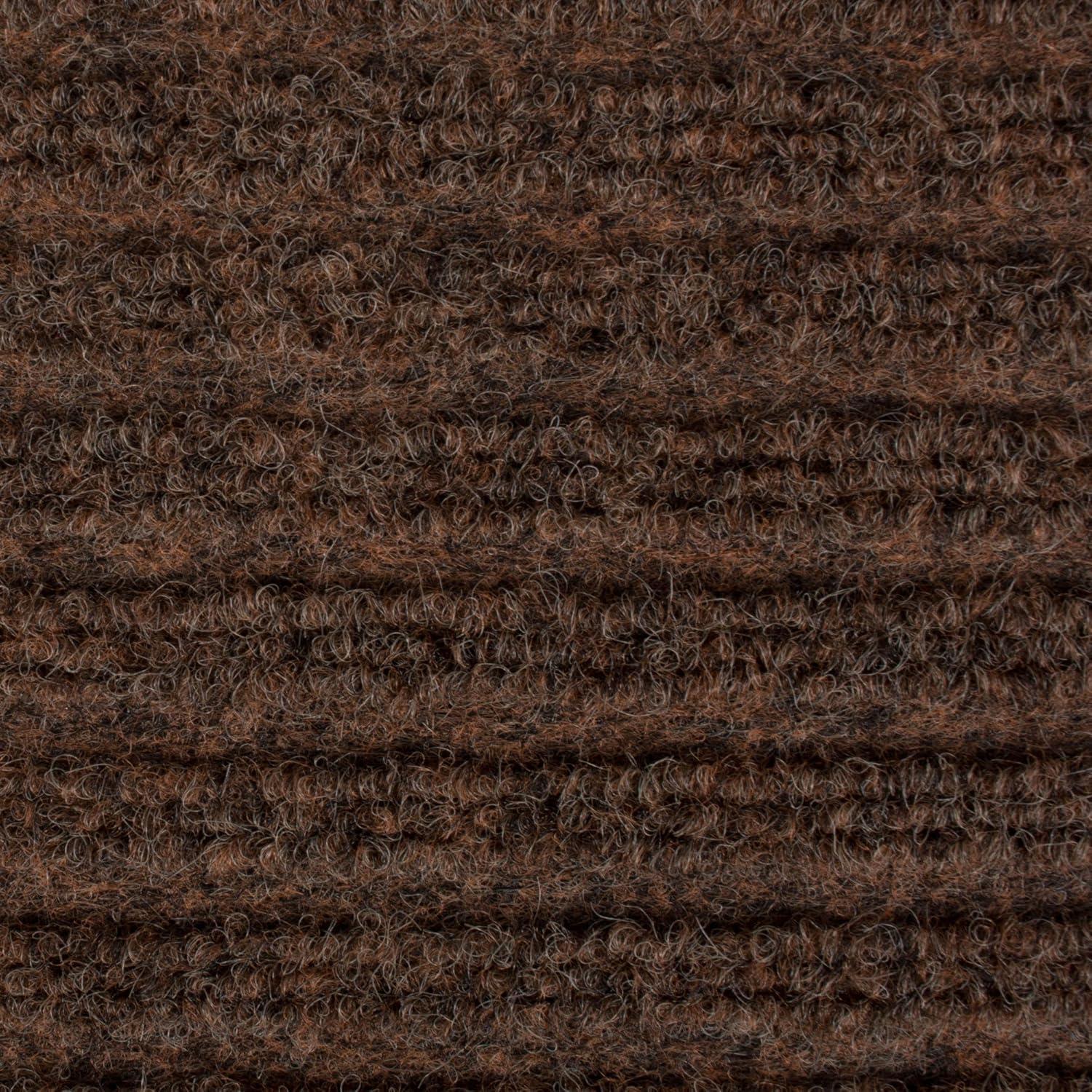 Brown Ribbed Walk Off Utility Mat Brown 30x48