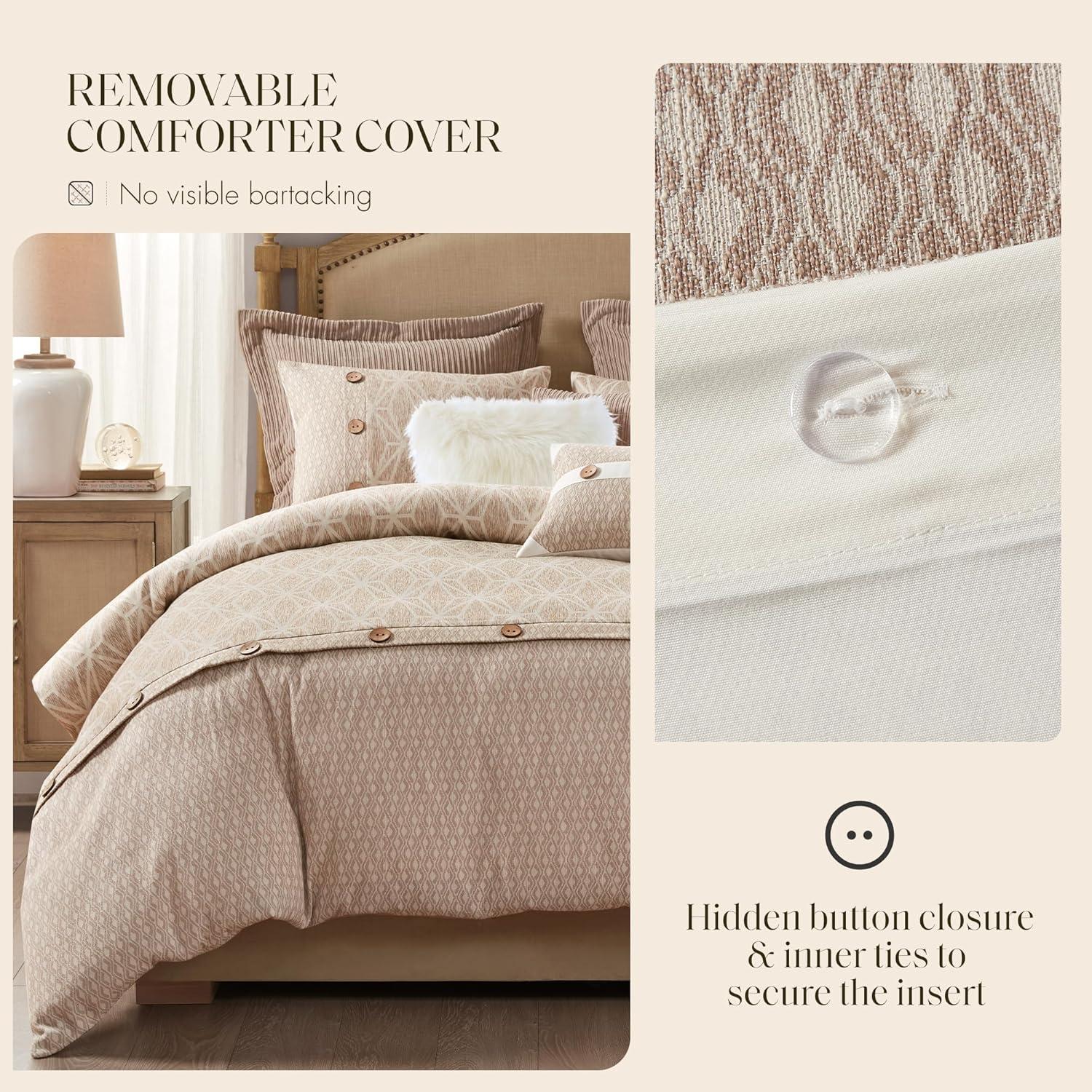 Madison Park Signature Madison Park Signature Grace Geometric Oversized Jacquard Comforter Set