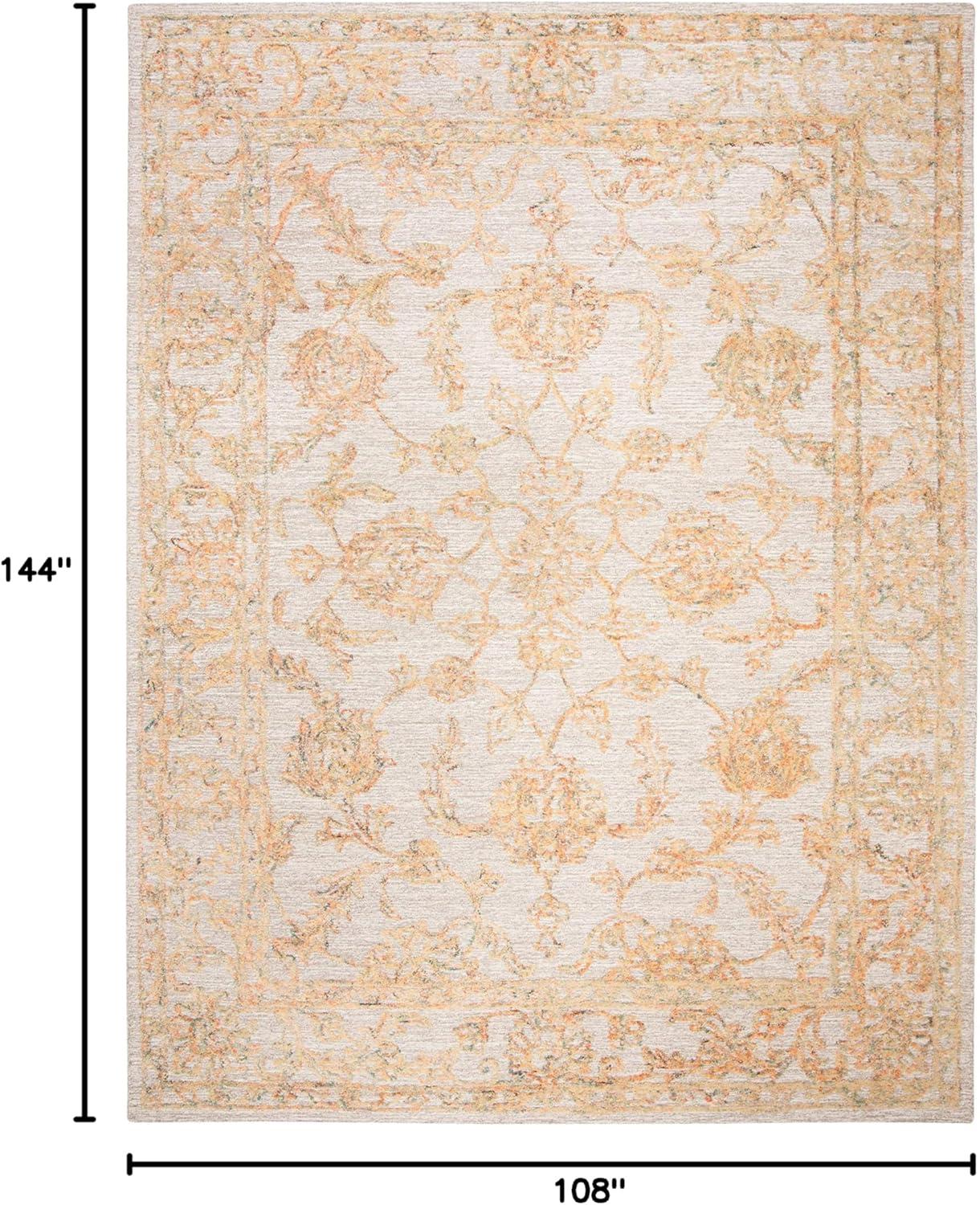 Abstract ABT477 Hand Tufted Area Rug - Beige/Gold - 8'9"x11'9" - Safavieh.