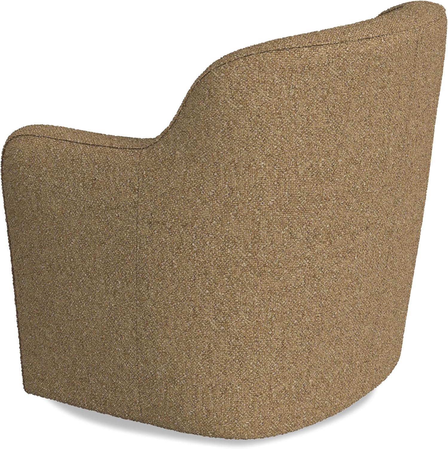 HomePop Upholstered Swivel Accent Chair Light Tan