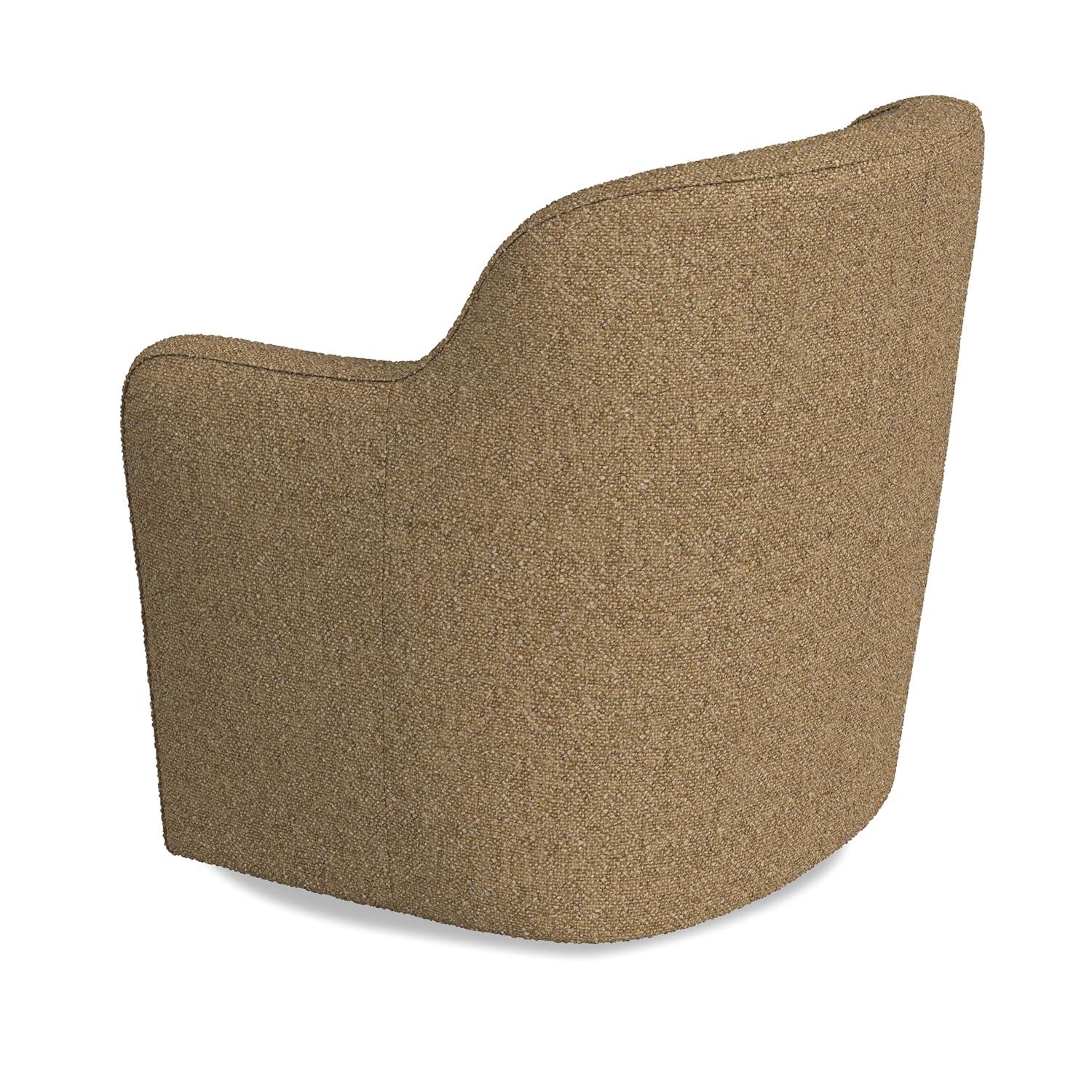 HomePop Upholstered Swivel Accent Chair Light Tan