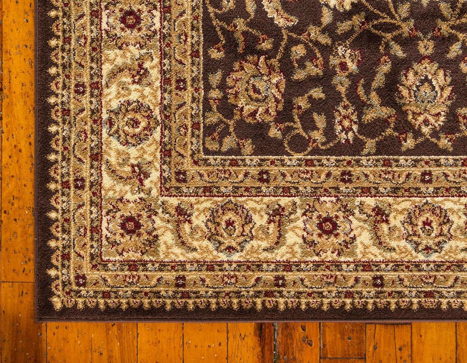 Unique Loom Voyage Collection Area Rug - St. Louis (3' 1" x 5' 3" Rectangle Brown/Green)
