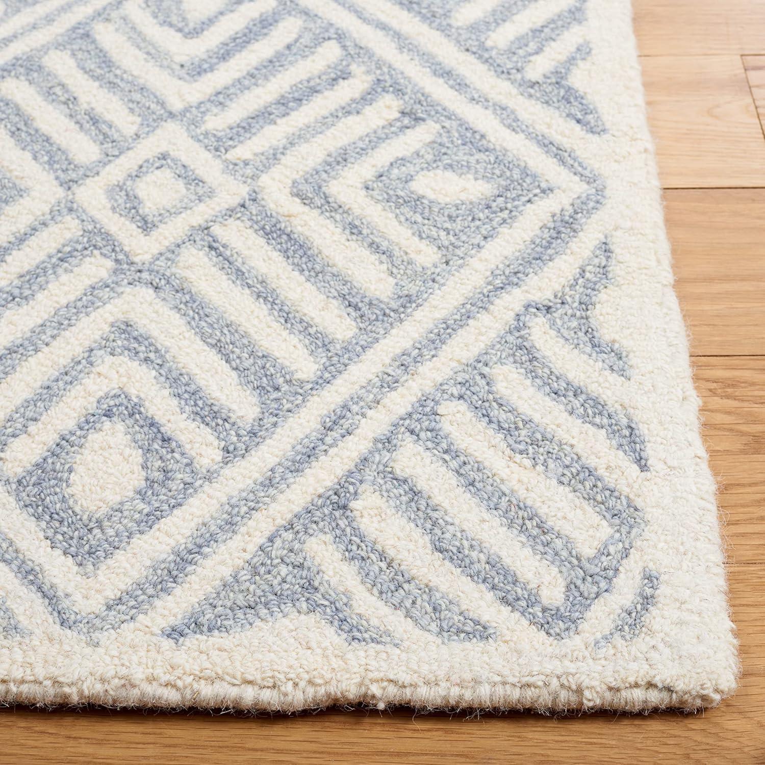 Micro-Loop MLP262 Hand Tufted Accent Rug - Grey/Ivory - 2'6"x4' - Safavieh.