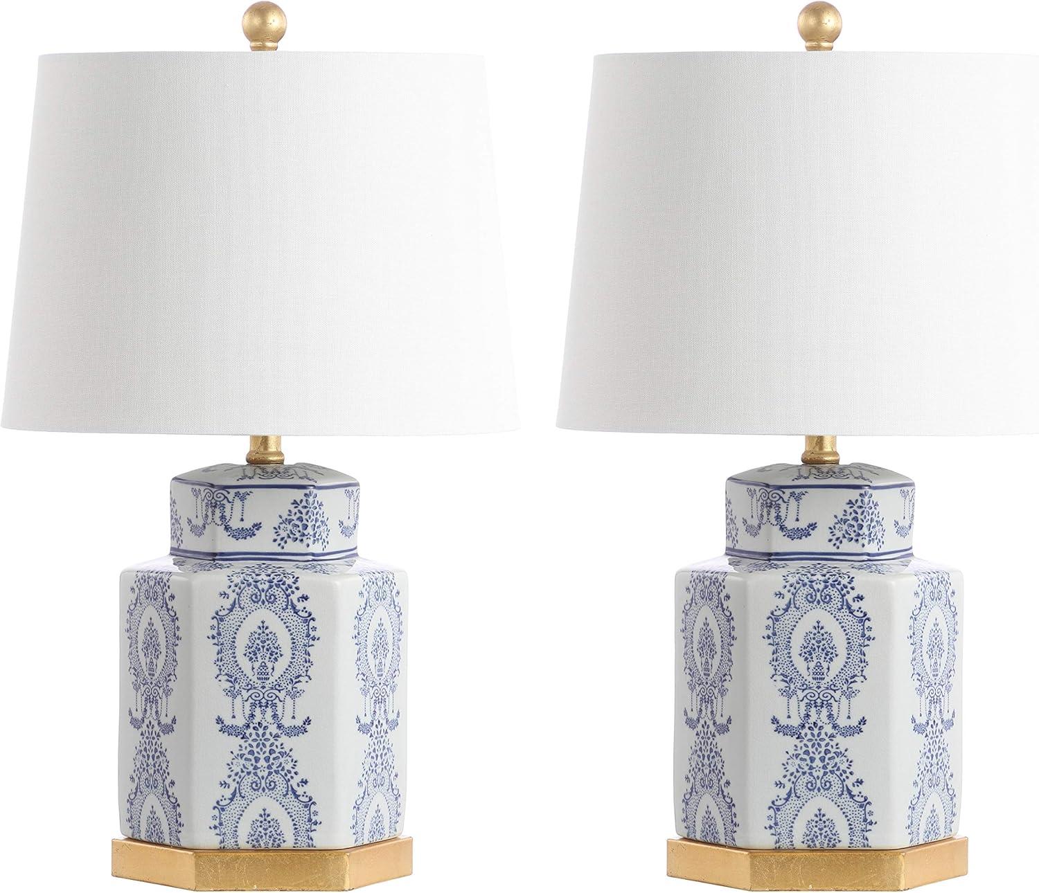 Bloomsbury Market Bodin White Ceramic Table Lamps - Set Of 2 (LED Bulbs Included)