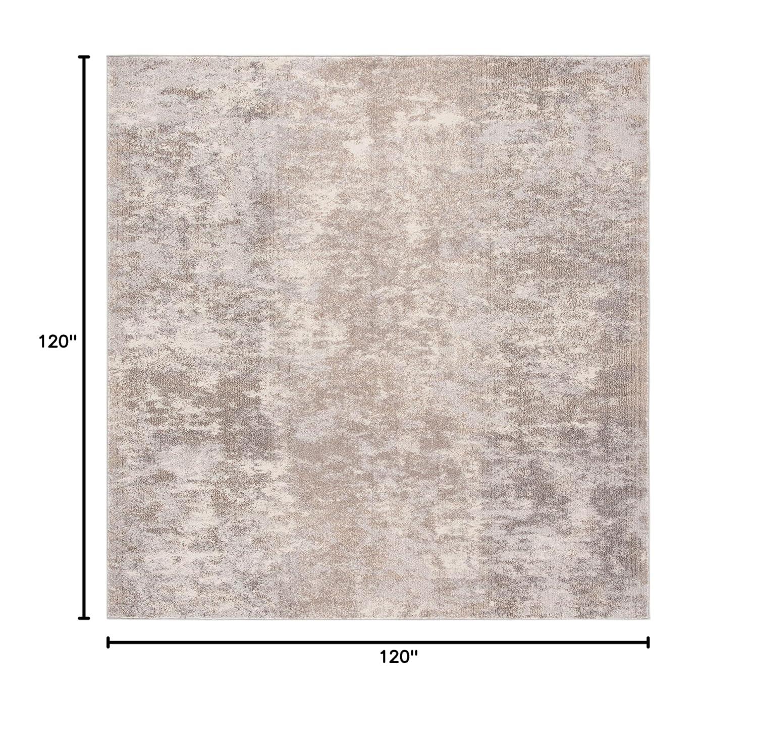Madison MAD471 Power Loomed Indoor Area Rug - Grey/Beige - 10'x10' - Safavieh