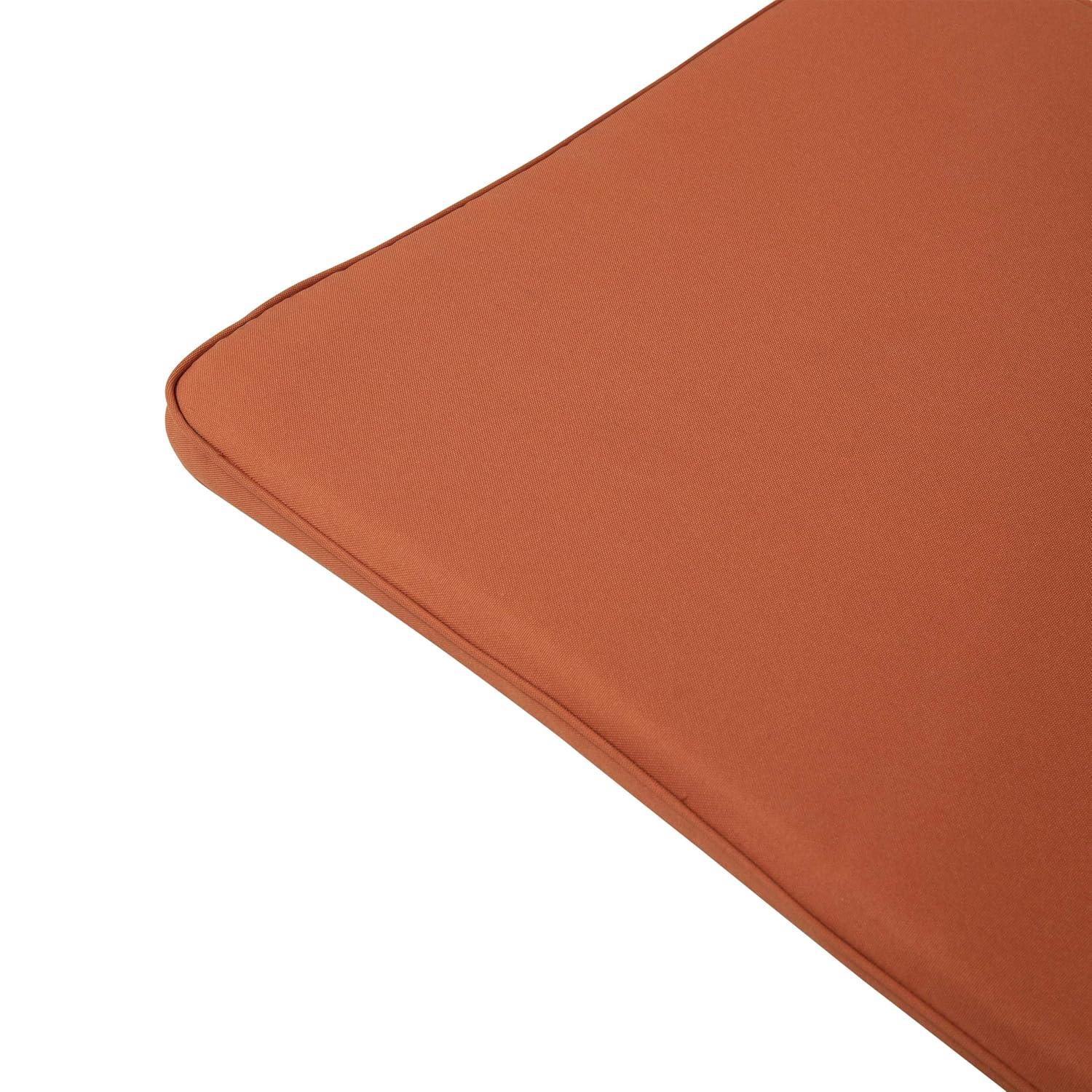 Maddison Outdoor Fabric Chaise Lounge Cushion, Set of 2, Rust Orange