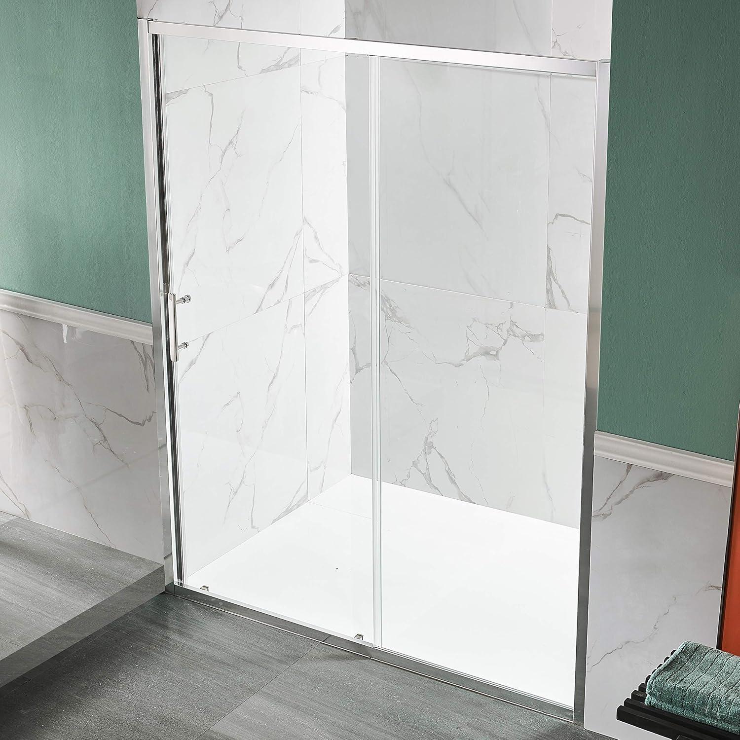 Halberd Series 60" W x 72" H Single Sliding Framed Shower Door