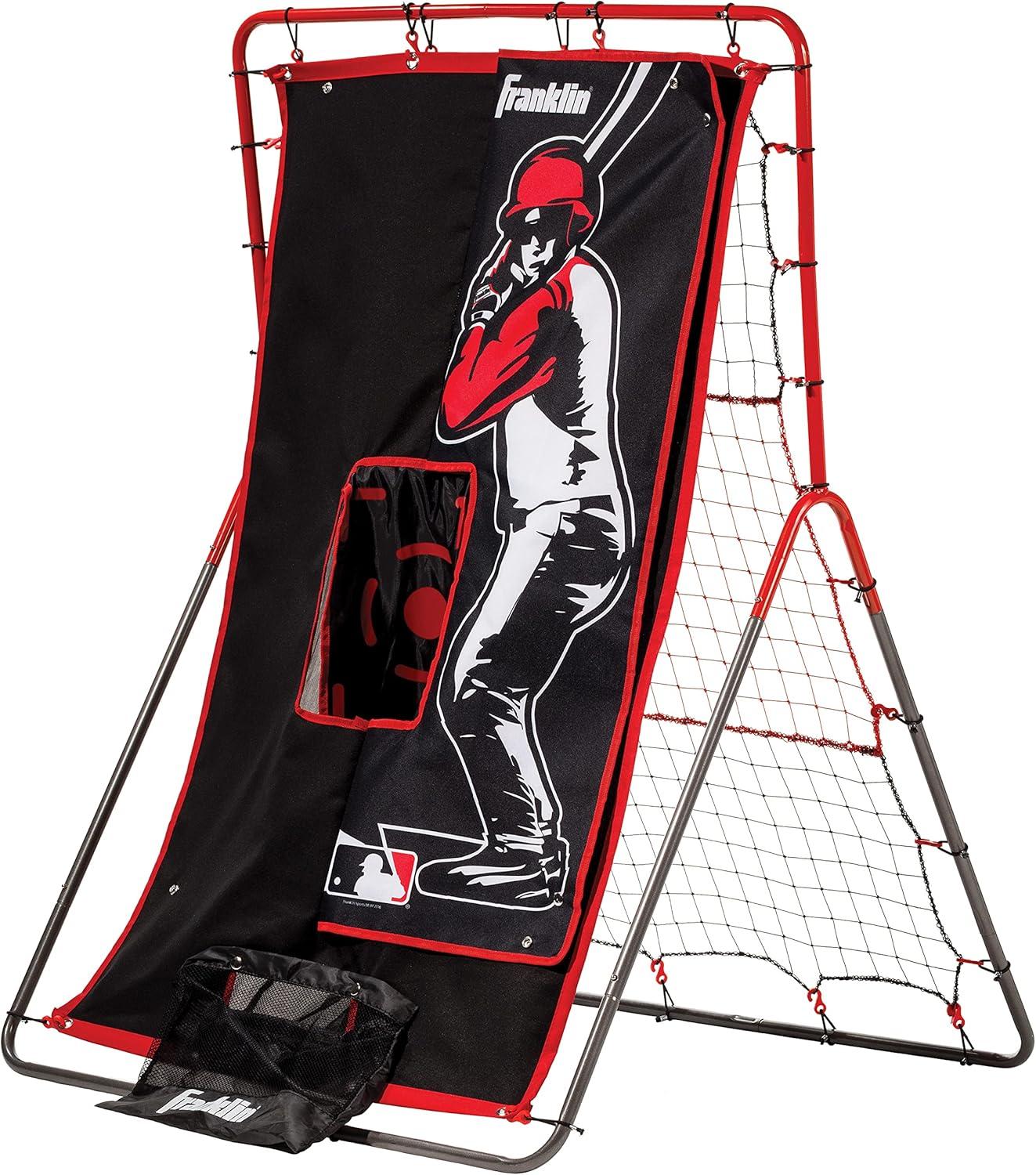 Franklin Sports Switch Hitter Baseball Pitching Target + Rebounder Net