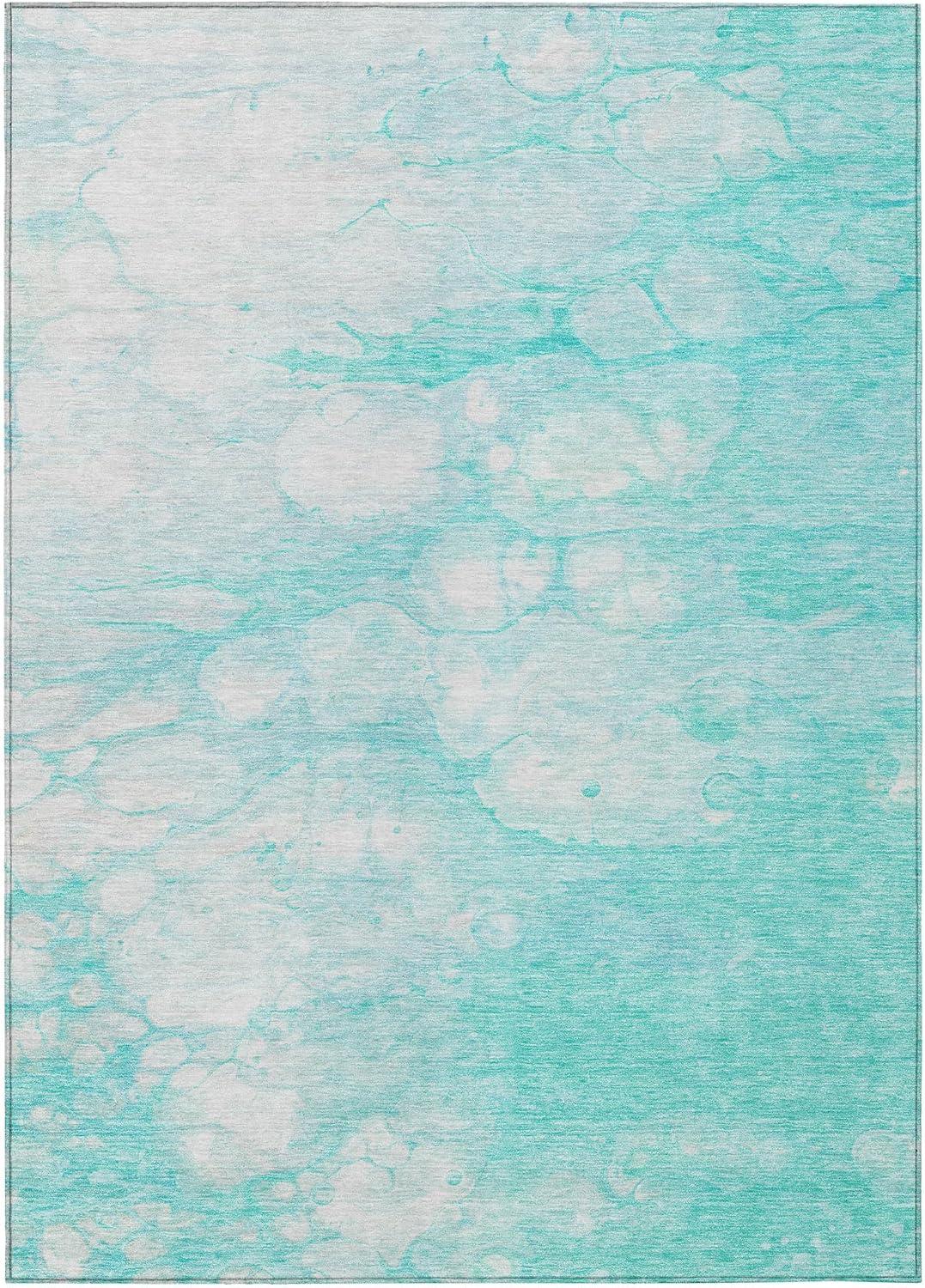 Addison Rugs Chantille ACN699 Aqua 2'6" x 3'10" Indoor Outdoor Area Rug, Easy Clean, Machine Washable, Non Shedding, Bedroom, Entry, Living Room, Dining Room, Kitchen, Patio Rug