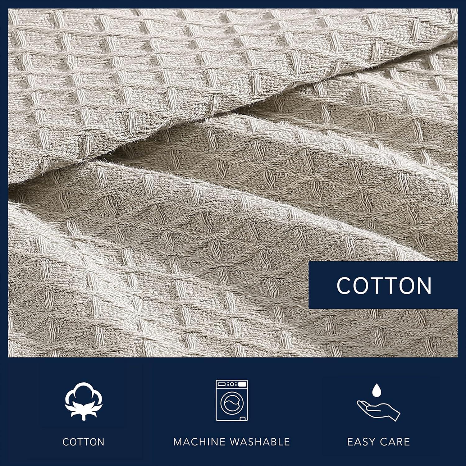 Nautica Nautica Baird Solid Cotton Reversible Blanket