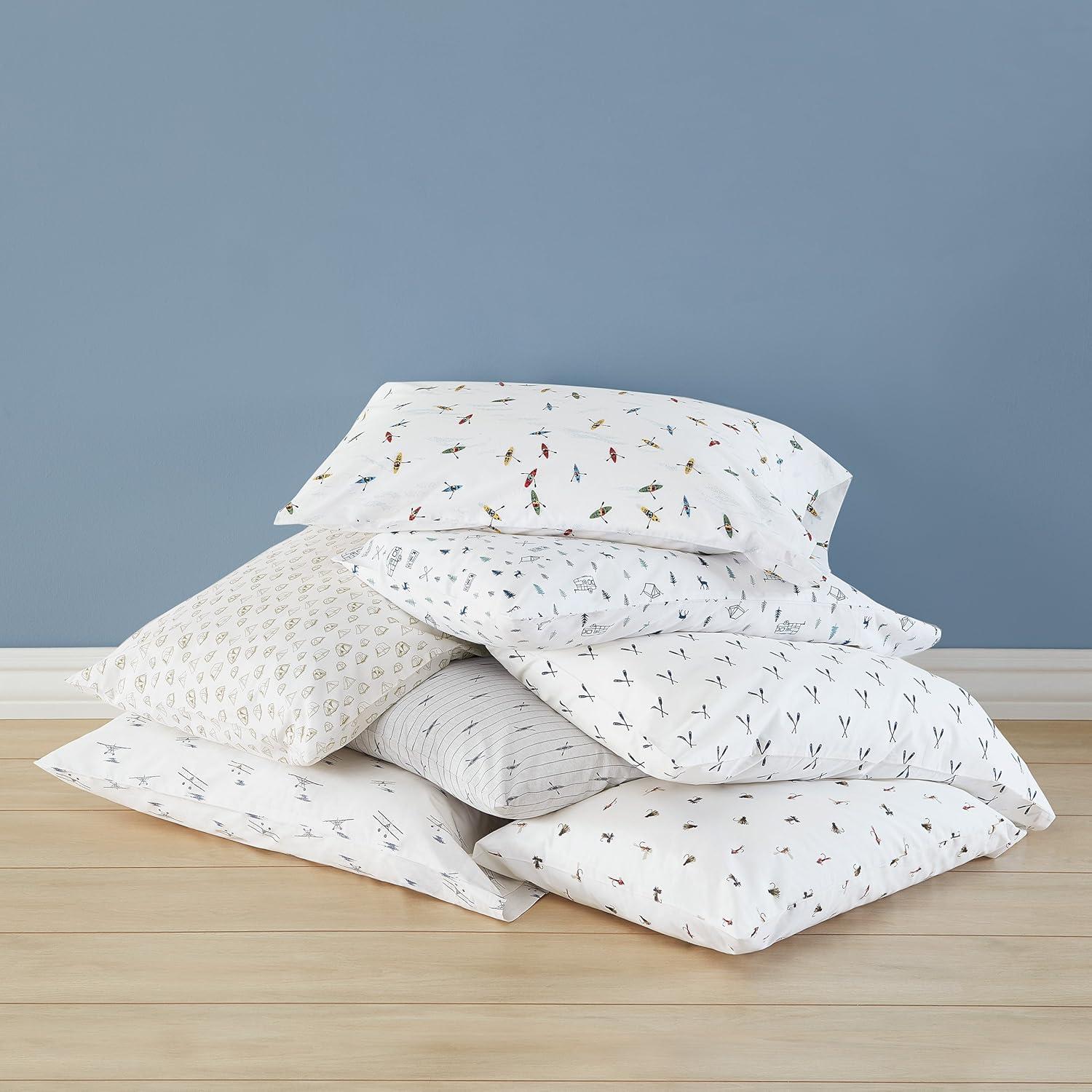 Printed Pattern Percale Cotton Sheet Set - Eddie Bauer