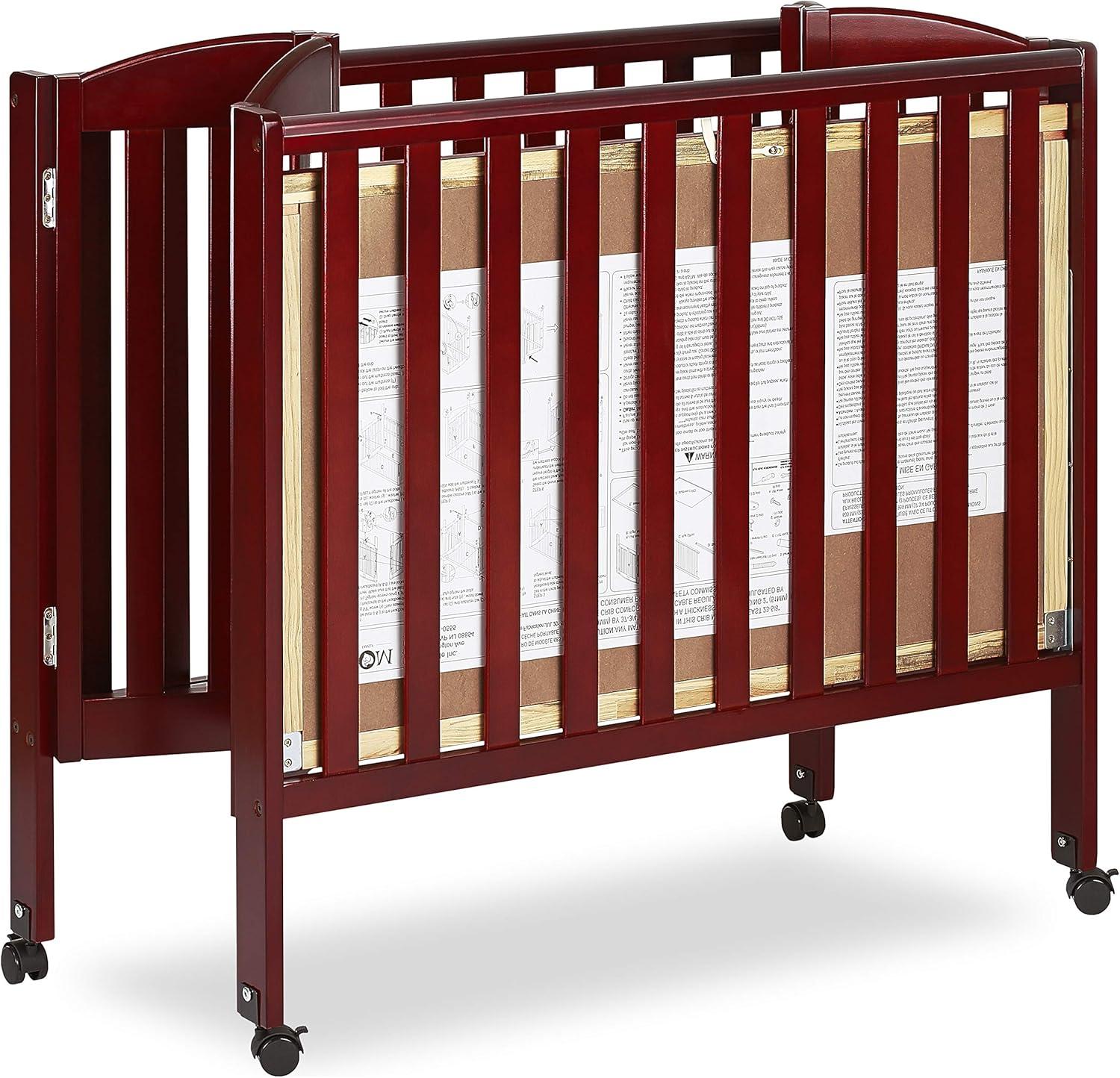 Dream On Me 3 in 1 Portable Folding Stationary Side Crib