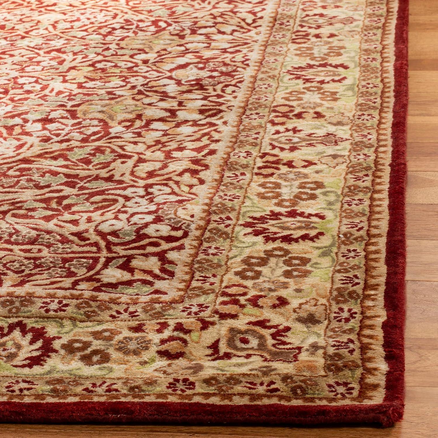 SAFAVIEH Persian Legend Lydia Floral Bordered Wool Area Rug, Rust/Beige, 3' x 5'