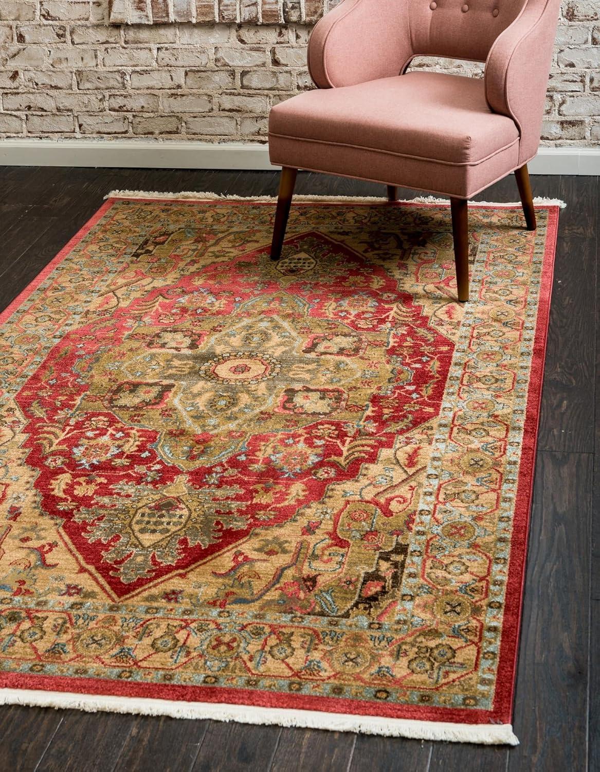 Unique Loom 8' 0 x 11' 0 Red Sahand Arsaces Area Rug
