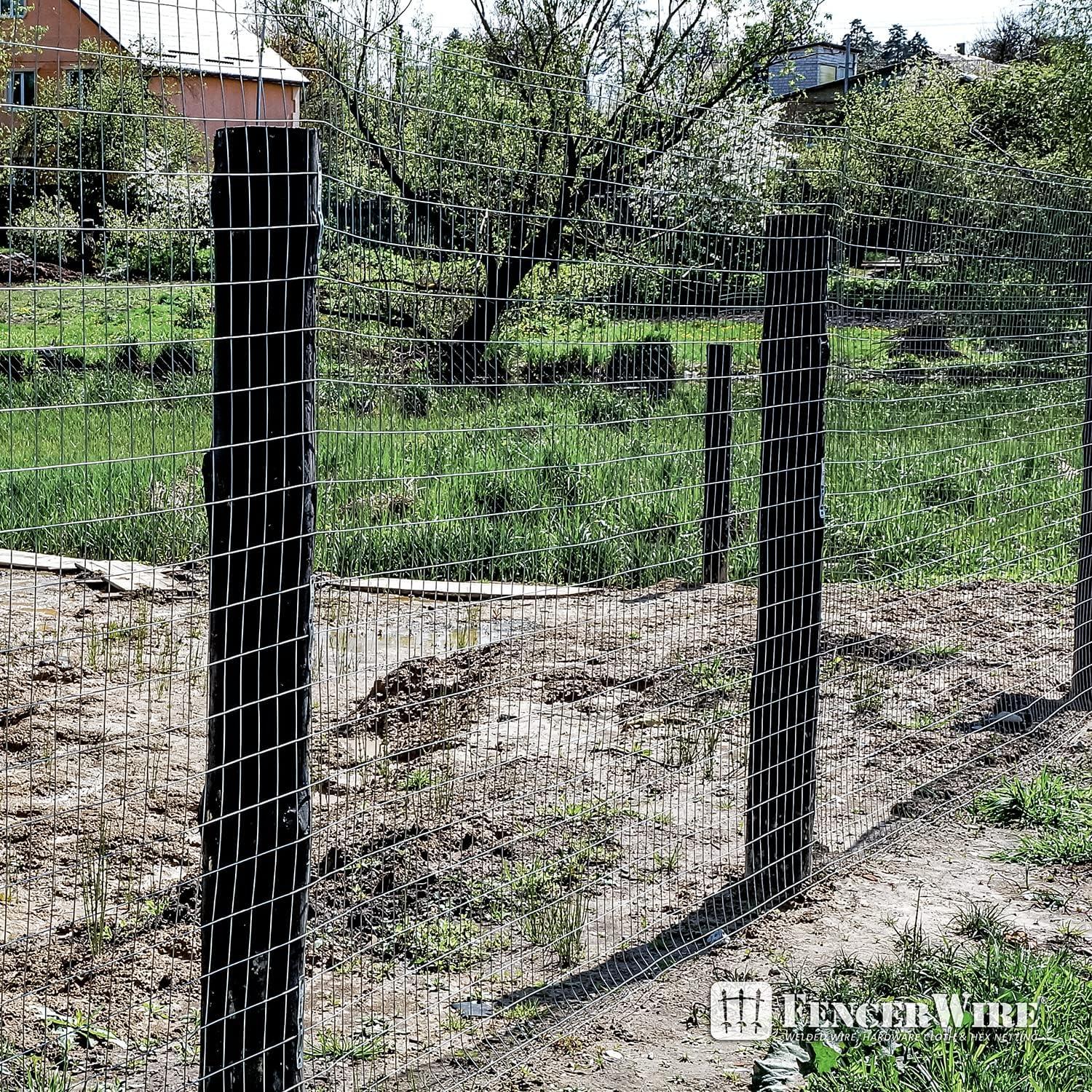 4 ft. x 50 ft. Galvanized Welded Wire Fence for Garden and Security