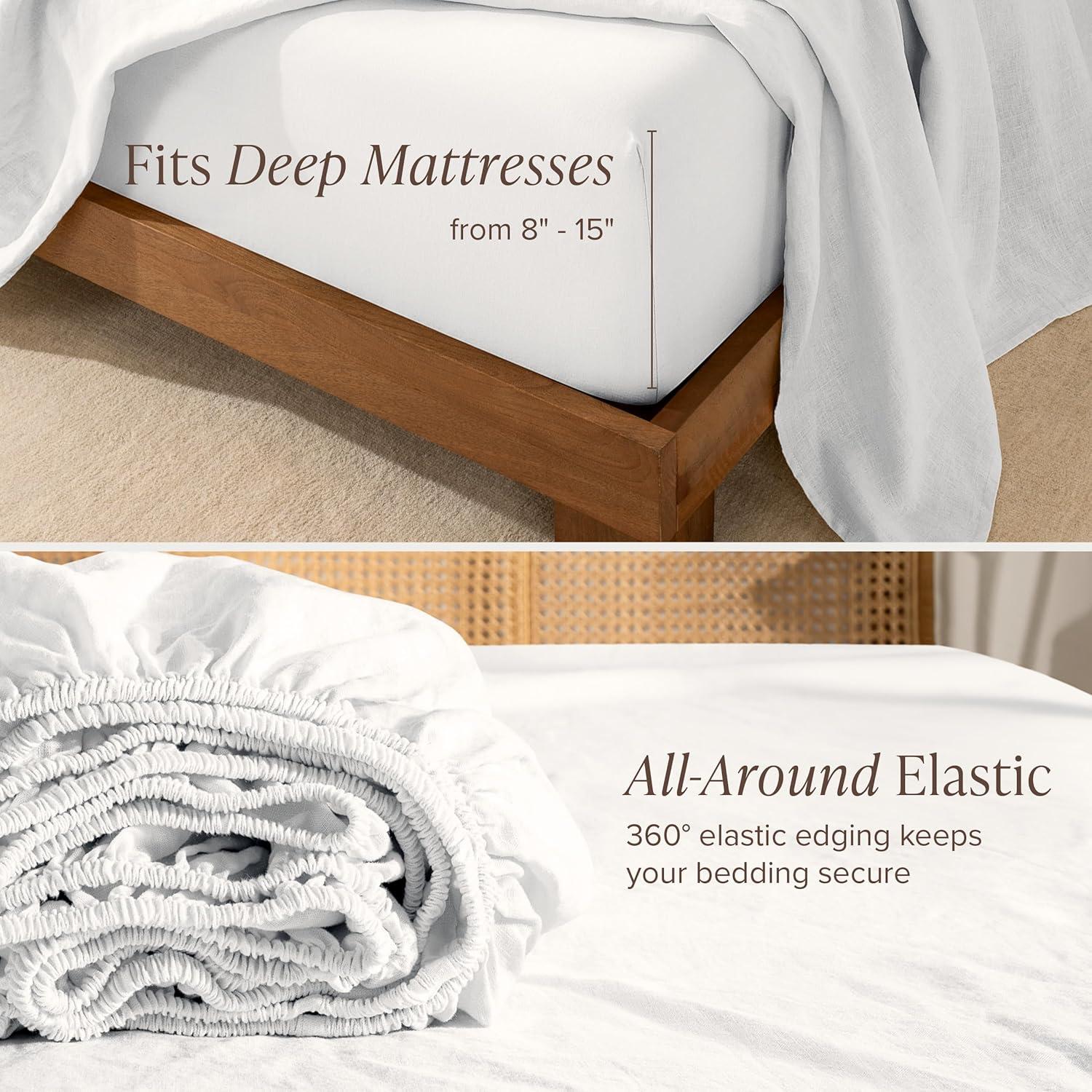 Bare Home 100% Linen Sheet Set