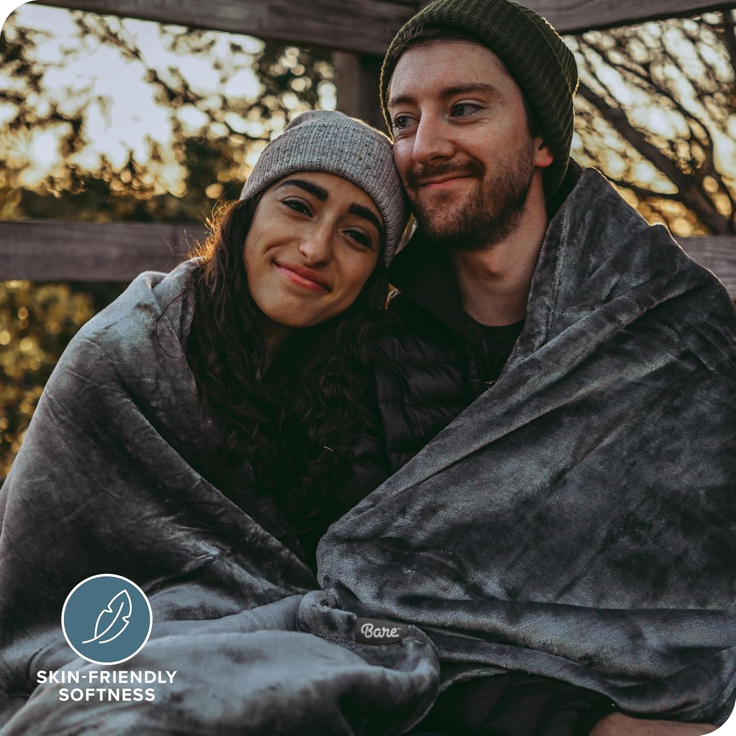 Bare Home Bare Home Microplush Fleece Blanket - Fuzzy, Warm, Bed/Throw Blanket