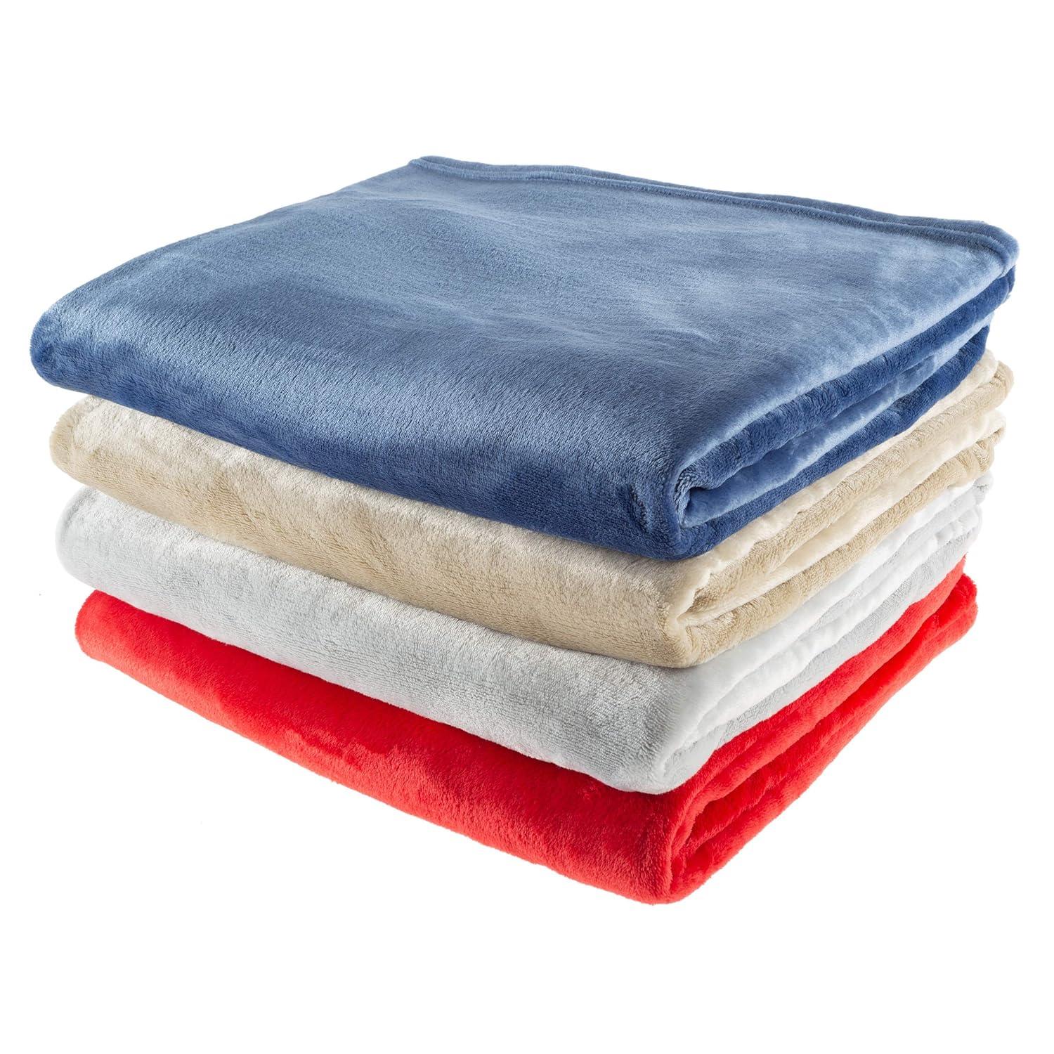 Lavish Home Lightweight Microfiber Throw Blanket for Adult (Dawn Gray)