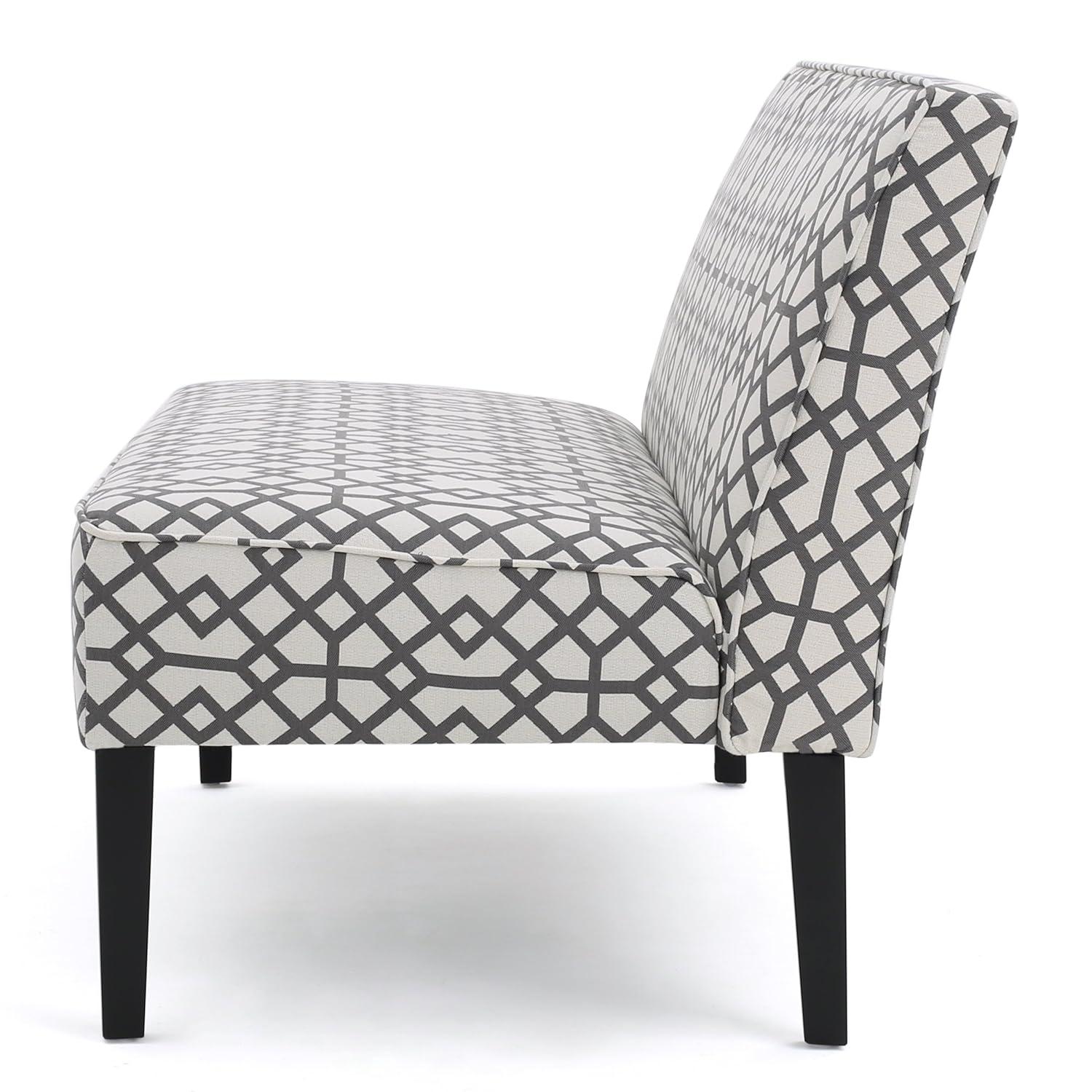 Dejon Loveseat Gray Pattern - Christopher Knight Home: Transitional Style, Polyester Upholstery, Spot Clean