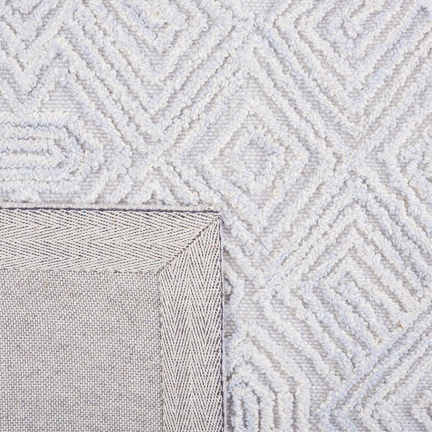 Textural TXT201 Hand Tufted Area Rug - Grey/Ivory - 8'x10' - Safavieh.