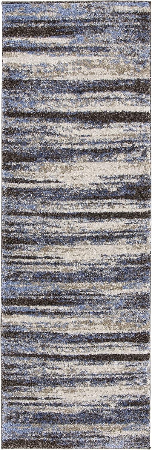 Retro RET2138 Power Loomed Indoor Runner Rug - Cream/Blue - 2'3"x13' - Safavieh.