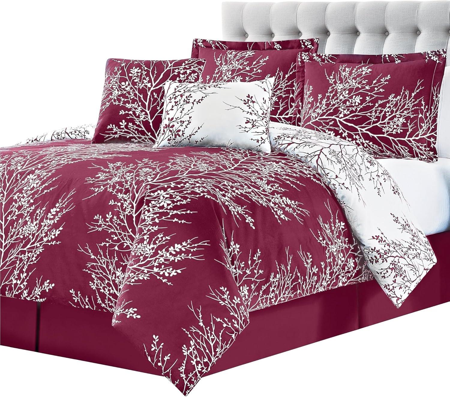 Spirit Linen 6-Piece Foliage Reversible Comforter Set