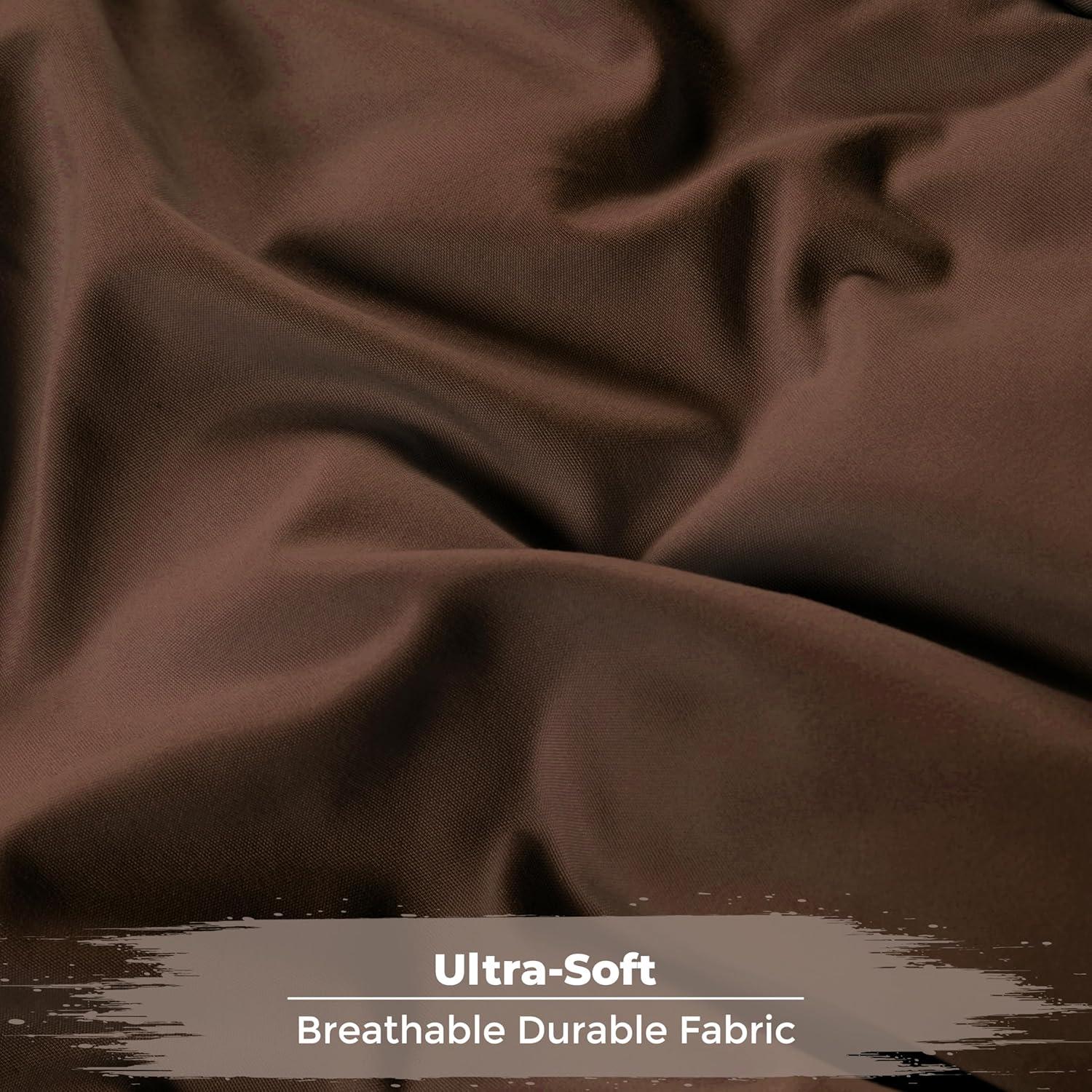 Superior Reversible Down Alternative Comforter, California King, Choco-Sky Blue