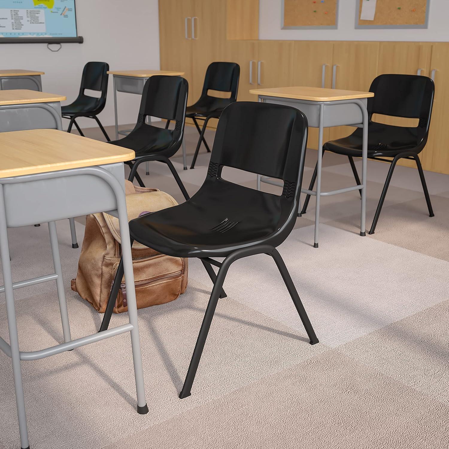 Flash Furniture Keaton Plastic Stacking Shell School Chairs (Set of 5)
