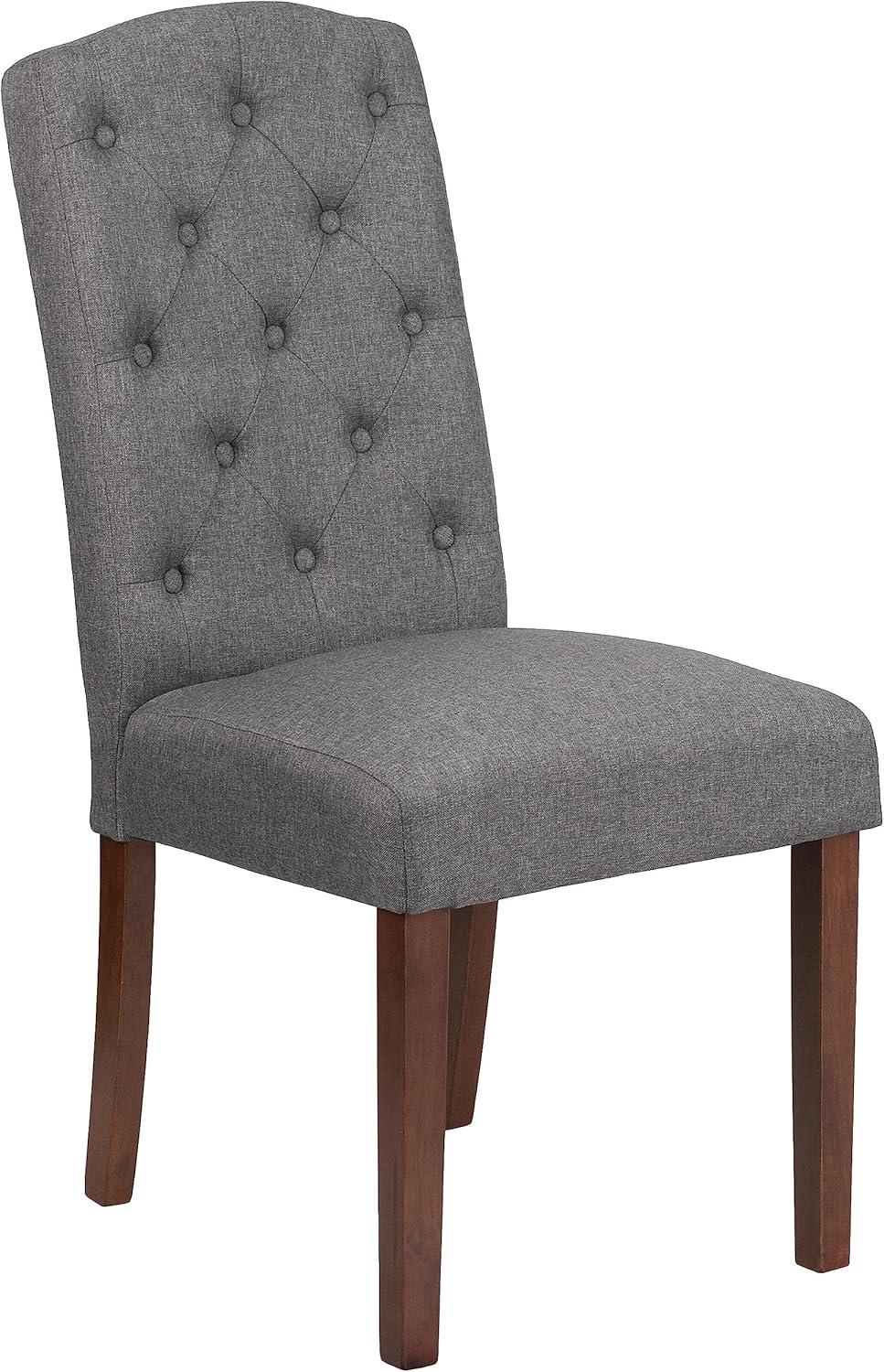 Flash Furniture HERCULES Grove Park Series Diamond Patterned Button Tufted Parsons Chair