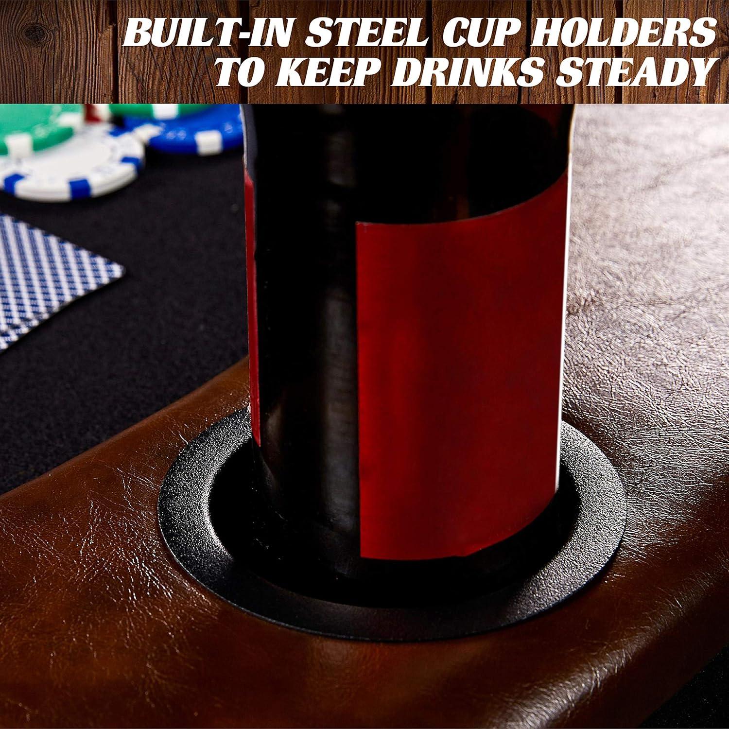 Charleston Premium Texas Hold'em 84" 10 - Player Poker Table