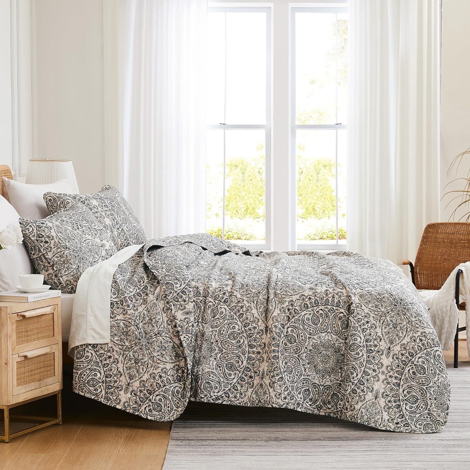 SouthShore Fine Linens Ashanti Oversized easy care lightweight Quilt Set by Southshore Fine Linens & Reviews | Wayfair