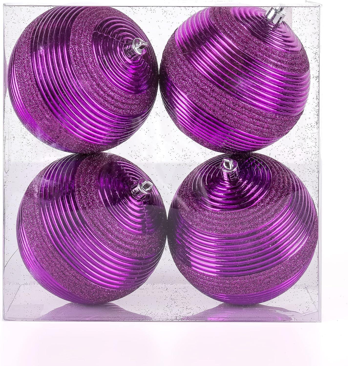 The Holiday Aisle® Shatterproof Swirling Ball Ornaments