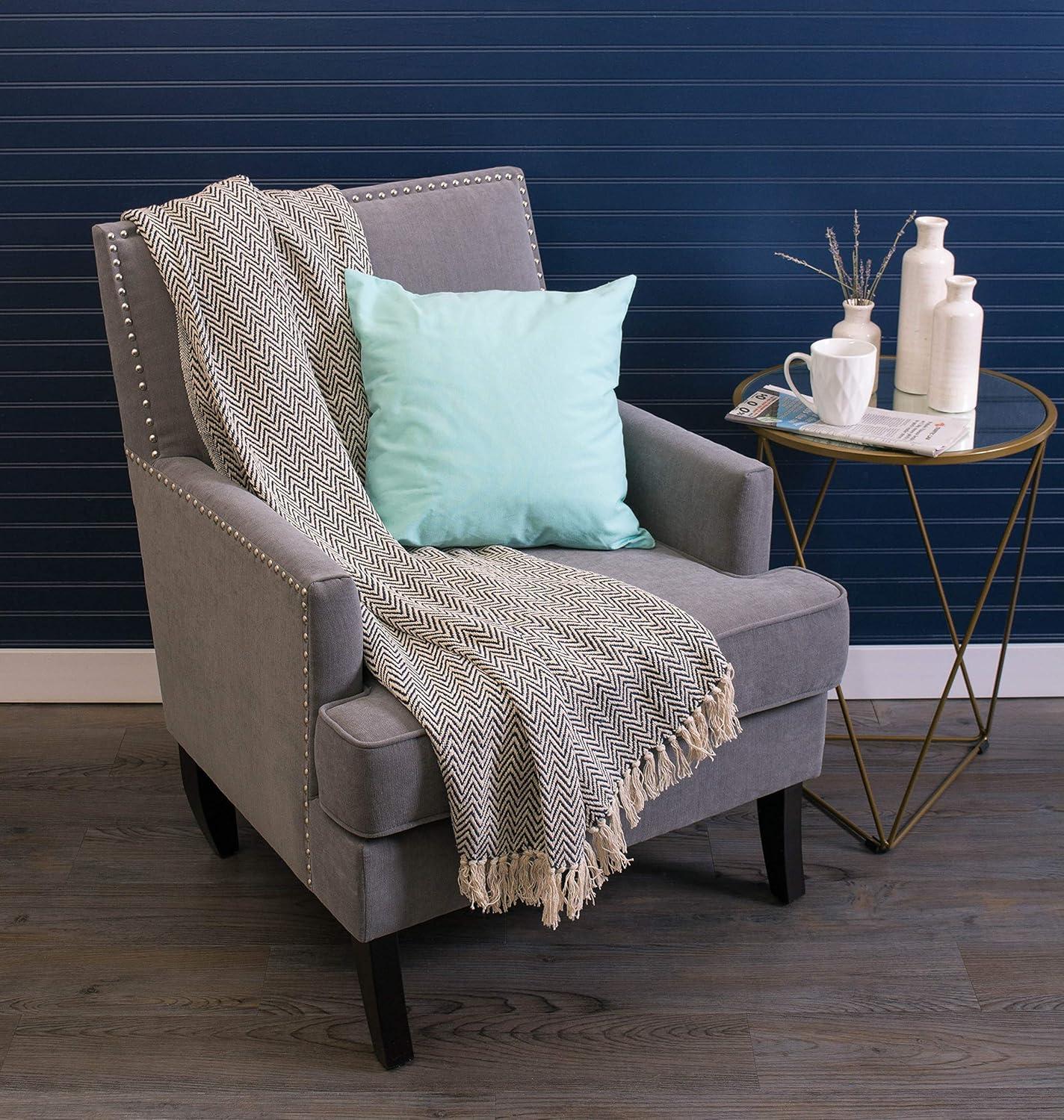 Design Imports Hand Woven Throw Blanket