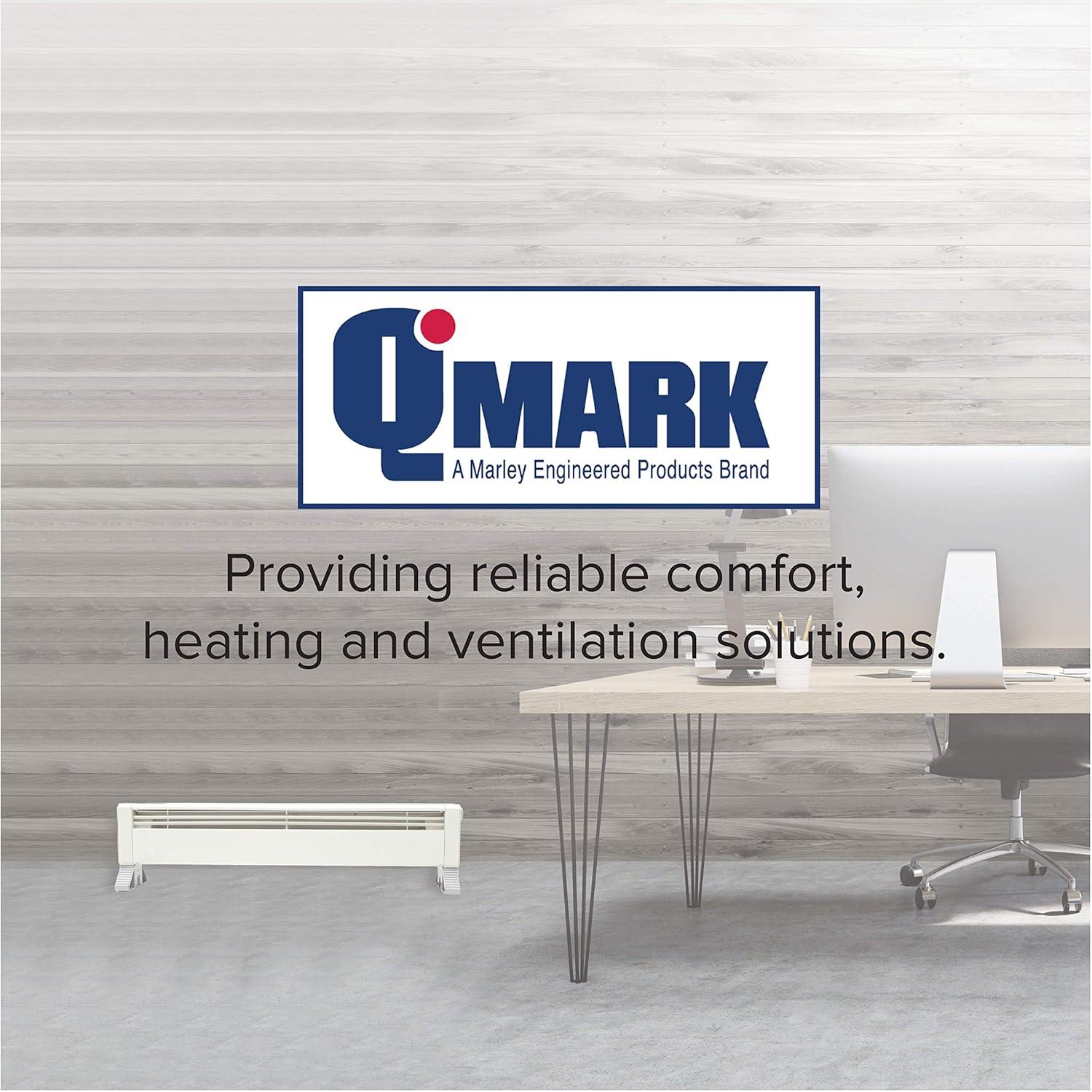 QMark CWH3404F Electric Wall Heater for Home and Commercial Use, 4000 Watt, 240 Volt, White