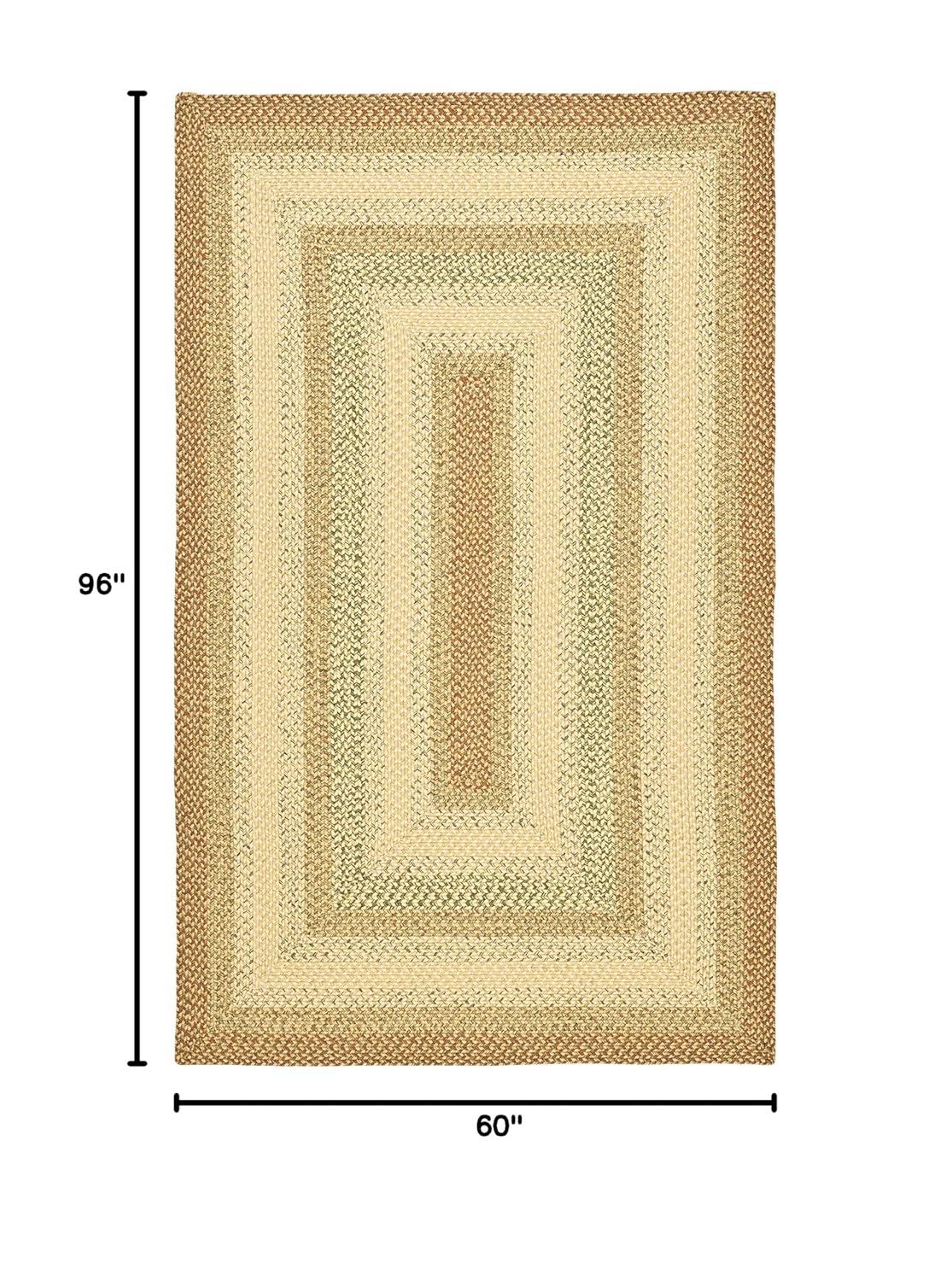 Braided BRD303 Hand Woven Area Rug - Rust/Multi - 5'x8' - Safavieh.