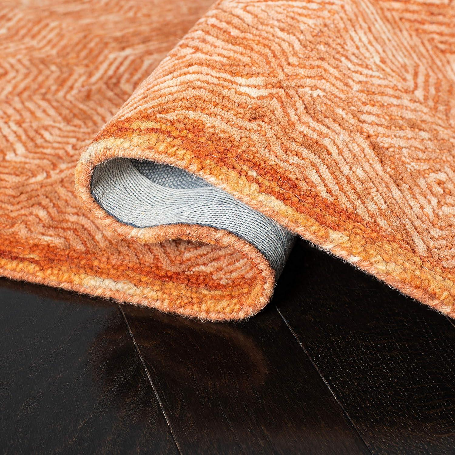 SAFAVIEH Ikat Collection IKT506P Handmade Rust Rug