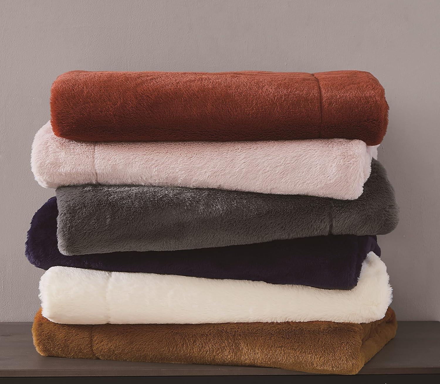 Vince Camuto Vince Camuto Faux Rabbit Fur Gift Boxed Throw