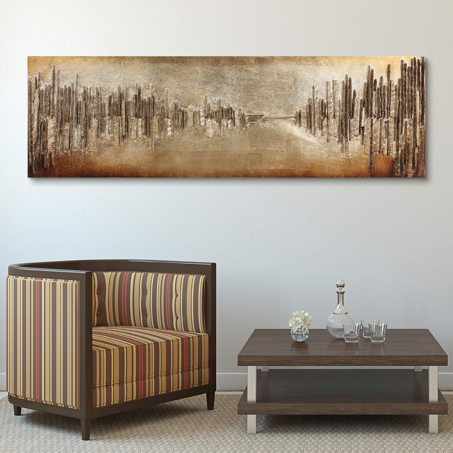 Empire Art Direct "Passages" Handed Embellished Rugged Wooden Wall Art