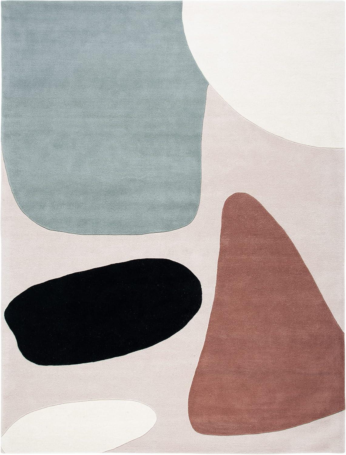Fifth Avenue FTV119 Hand Tufted Area Rug - Beige/Black - 8'9"x11'9" - Safavieh.