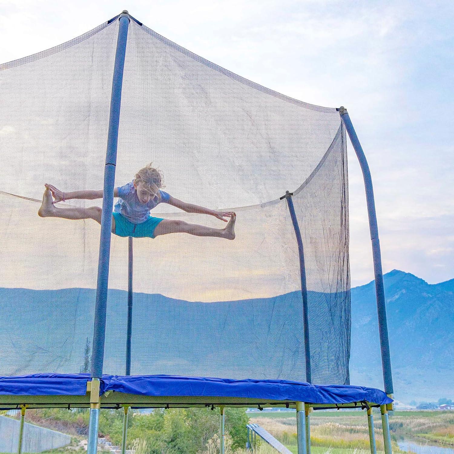 Skywalker Trampolines Skywalker Trampolines 15Ft Round Trampoline With Enclosure  Blue