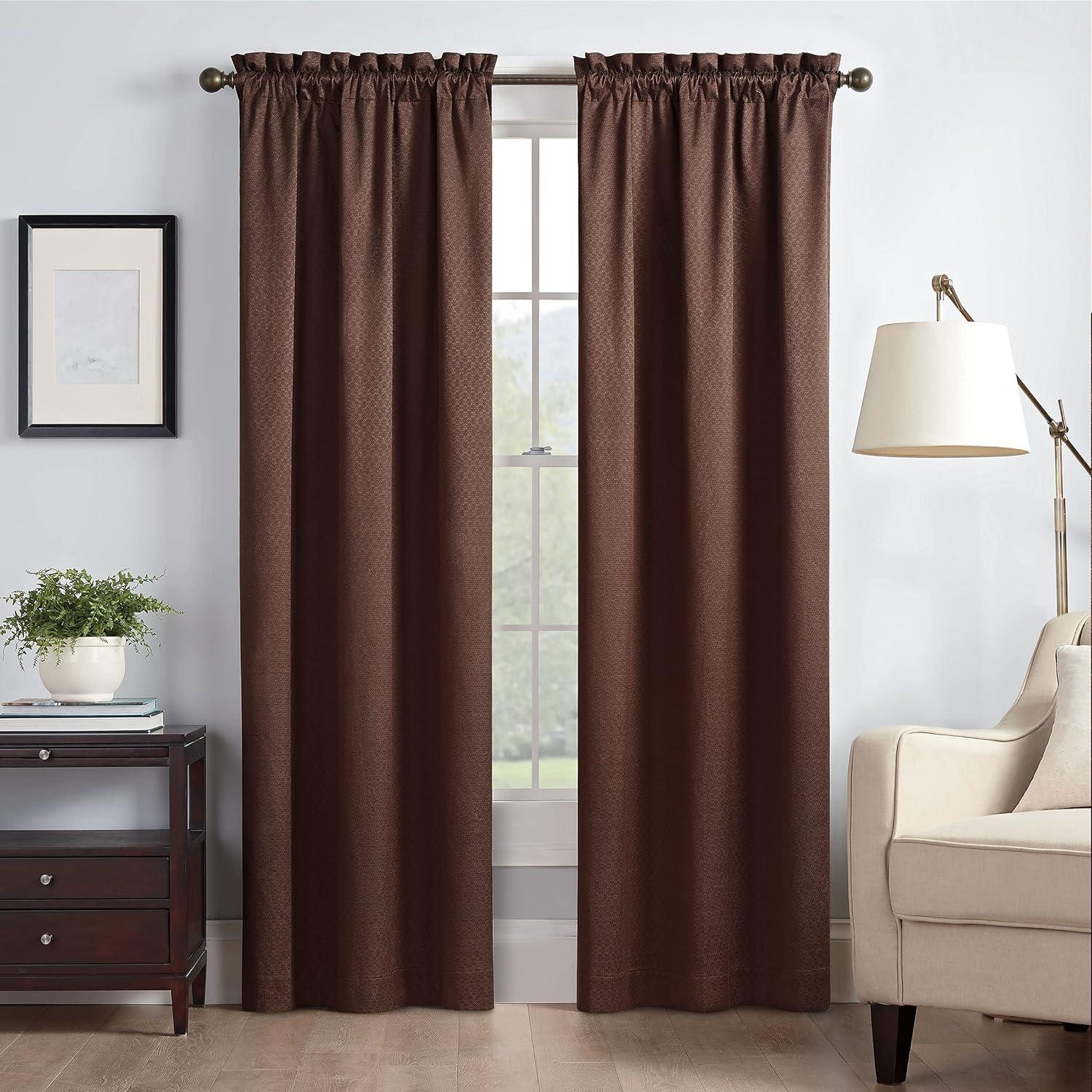 Canova Polyester Blend Light Filtering Curtain Panel