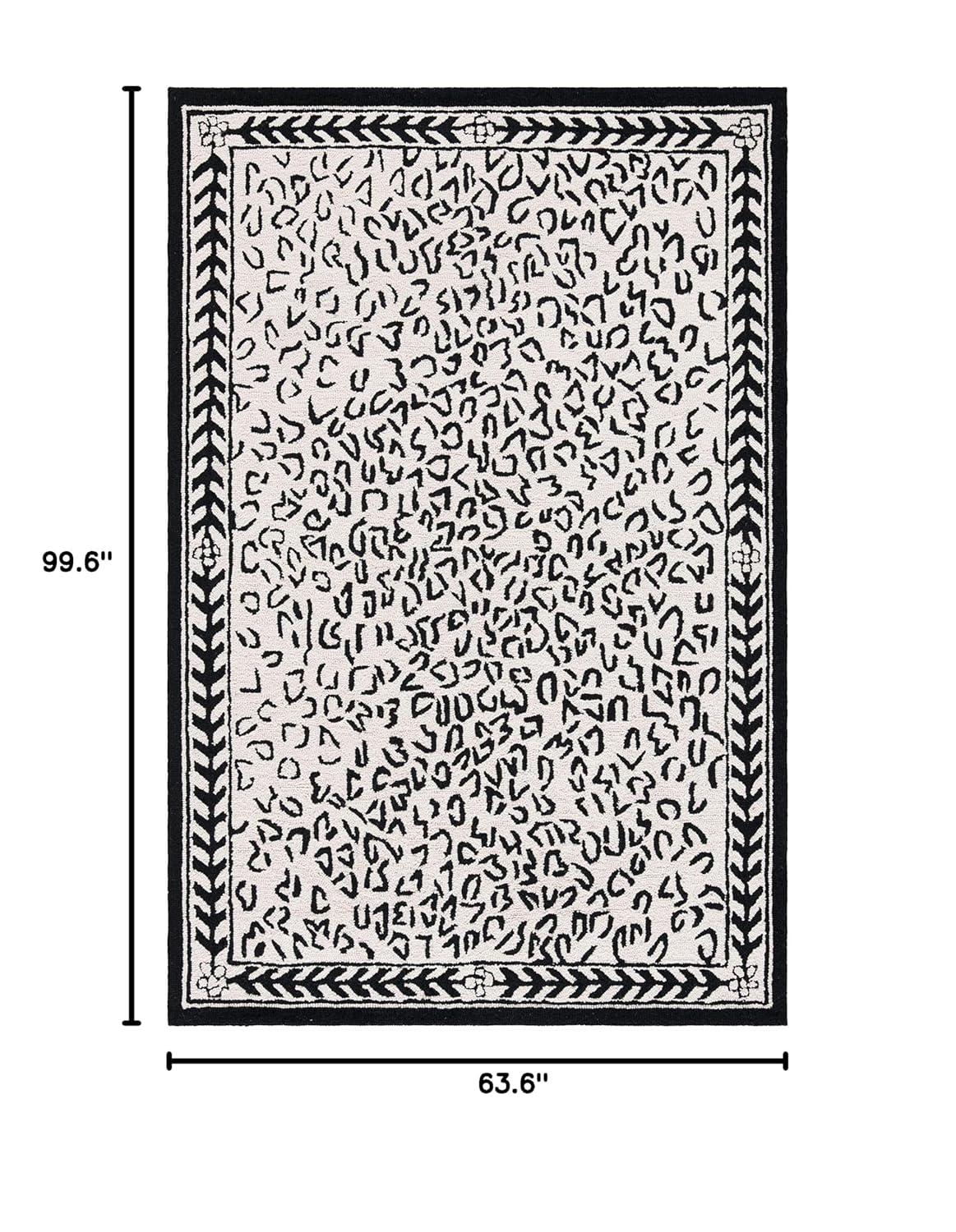 Martha Stewart Rugs Chelsea Hand Hooked Wool Animal Print Rug
