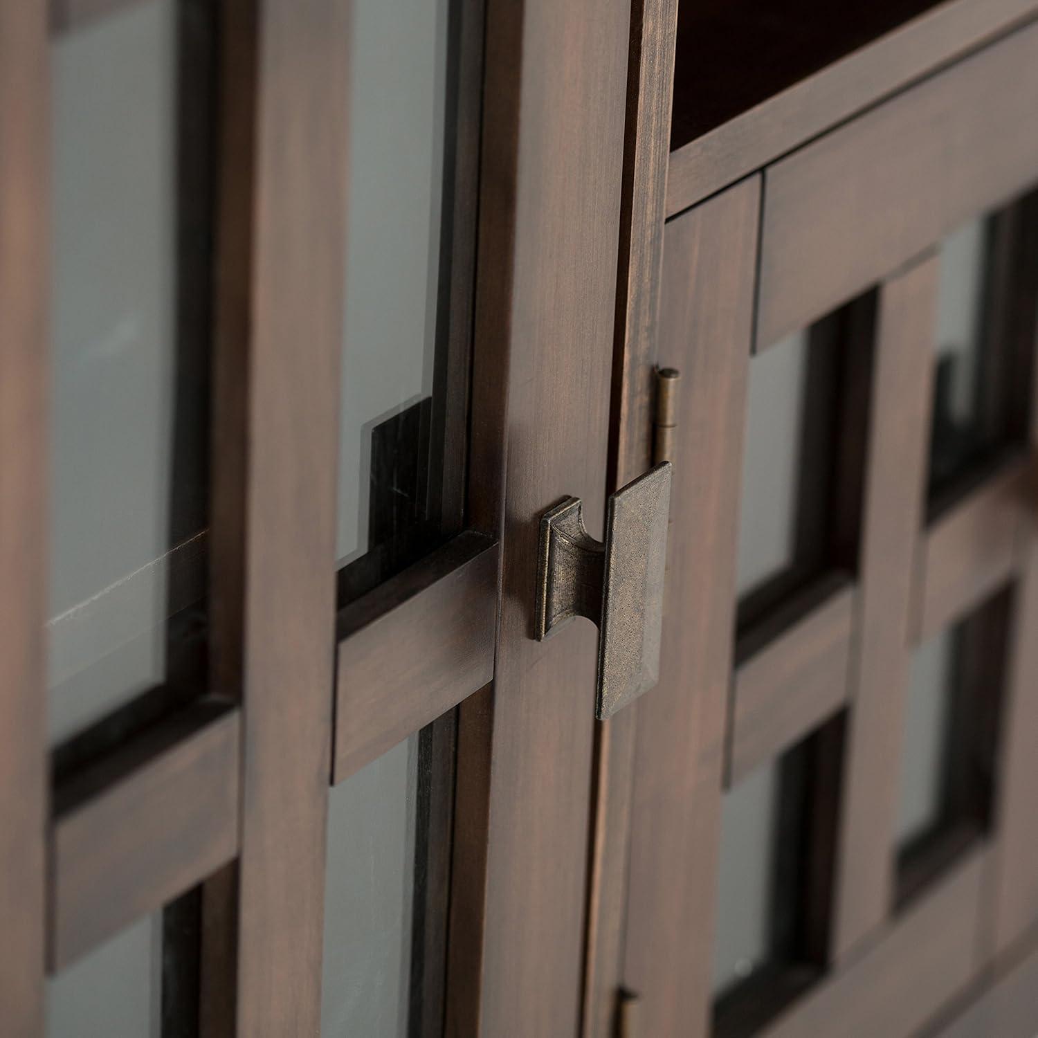 Simpli Home Artisan SOLID WOOD 72 inch TV Media Stand