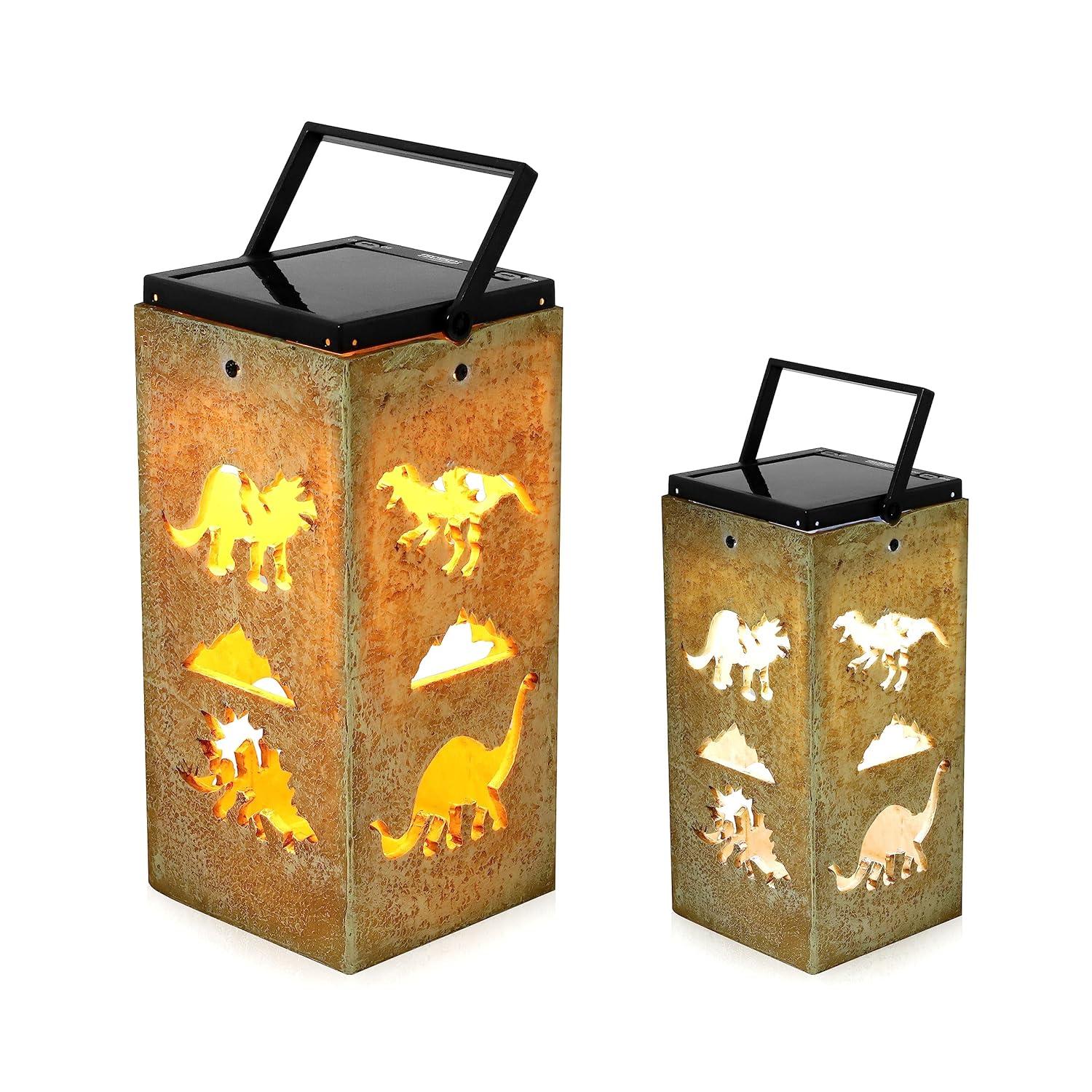 Techko Solar Themed Silhouette Indoor/Outdoor Garden Décor Lantern