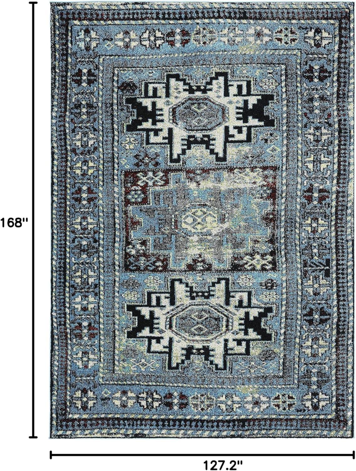 SAFAVIEH Vintage Hamadan Edin Oriental Area Rug, Light Blue/Black, 10'6" x 14'