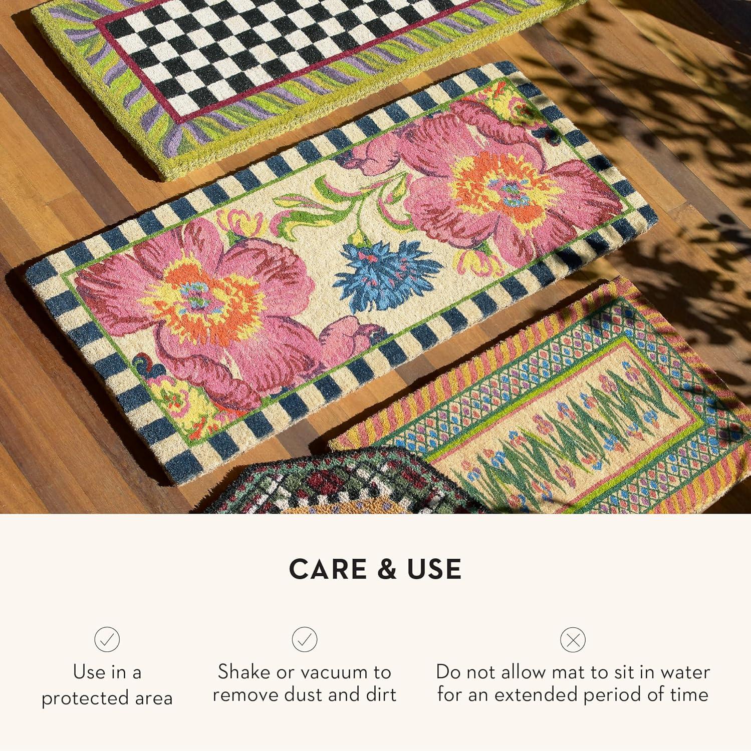 MacKenzie-Childs Flower Market Double Door Entrance Mat