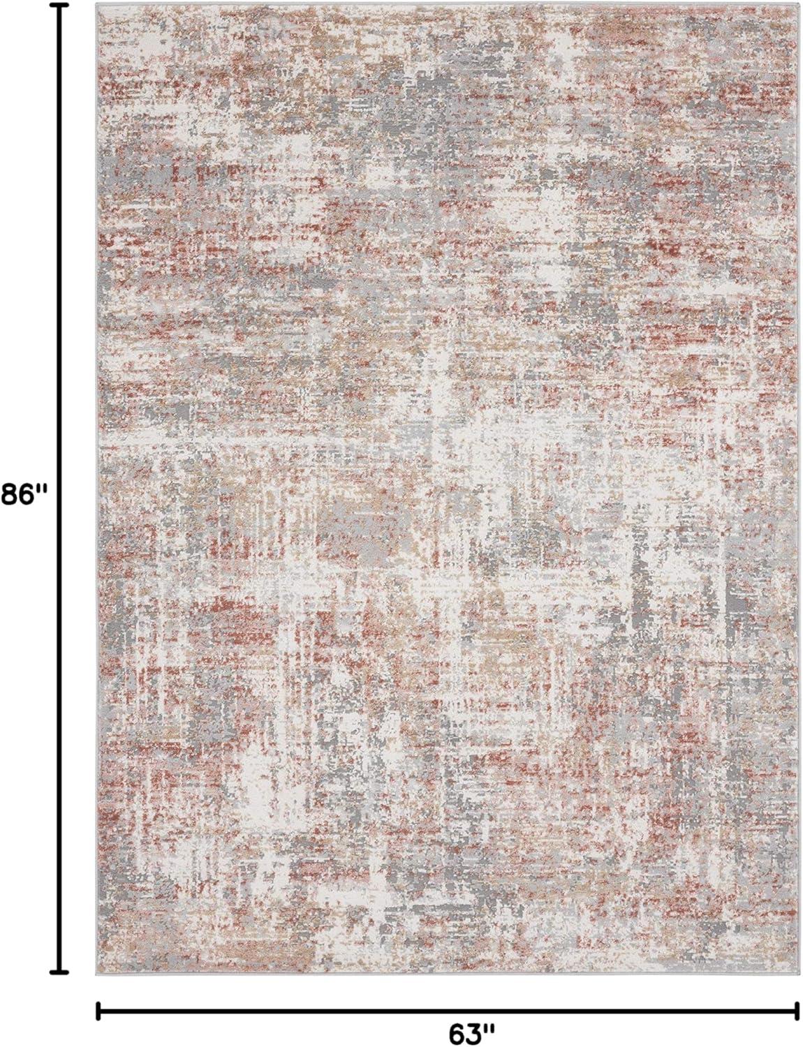 United Weavers Austin Area Rug 4540 20160 Elegance Blue Vintage Scratched 5' 3" x 7' 2" Rectangle
