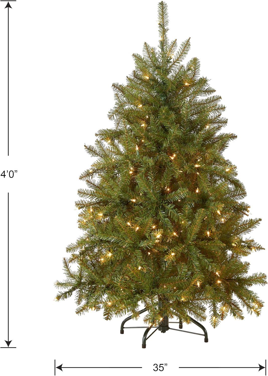 Prelit Dunhill Fir Artificial Christmas Tree Clear Lights - National Tree Company