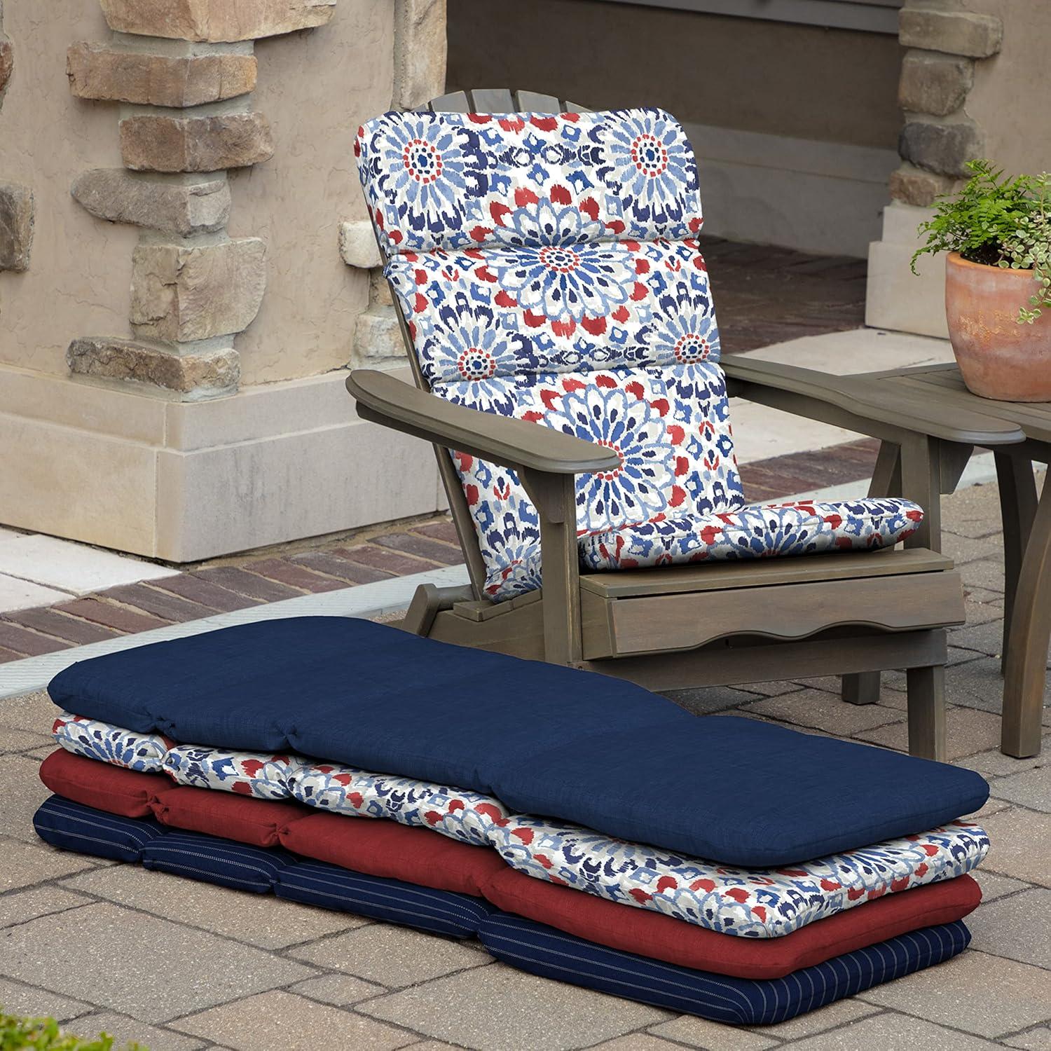 ARDEN Outdoor Rocking Chair or Adirondack Cushion, 20 x 17, Water Repellent, Fade Resistant 17 x 20, Clark Blue